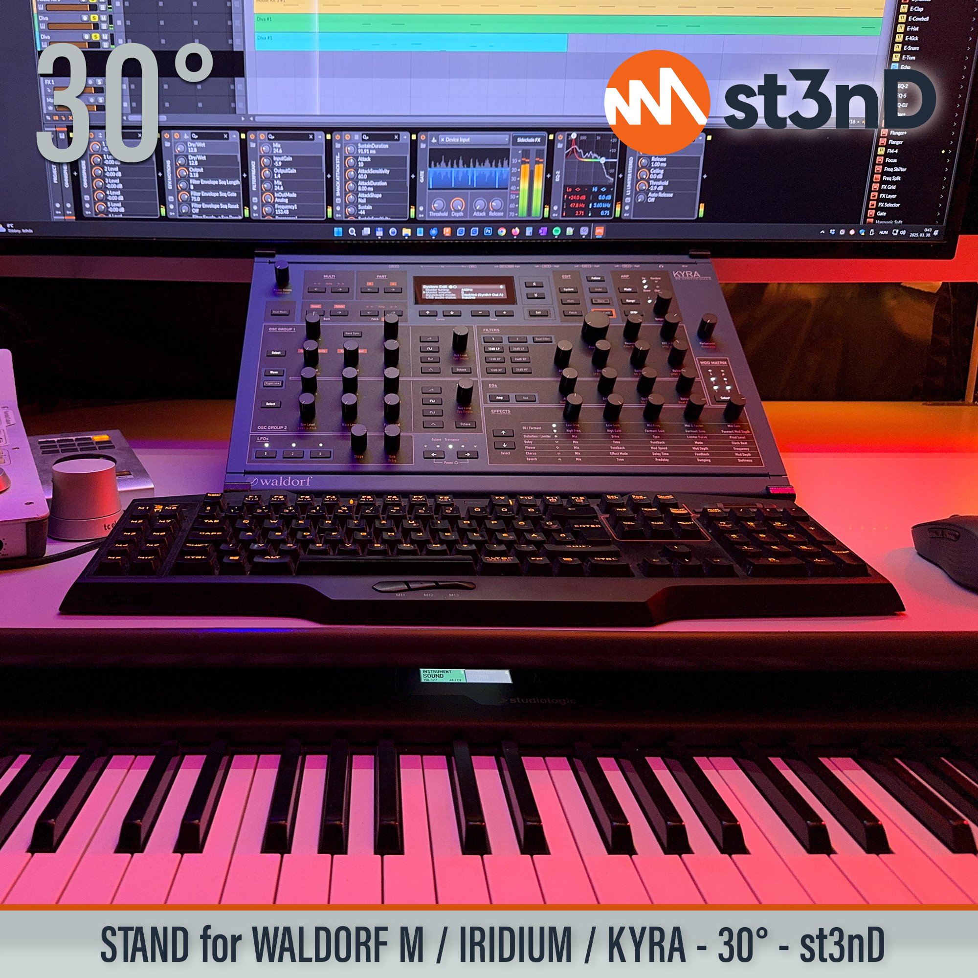 waldorf desktop synth sound design st3nD stable stand strong studio synth accessory WALDORF M kyra iridium