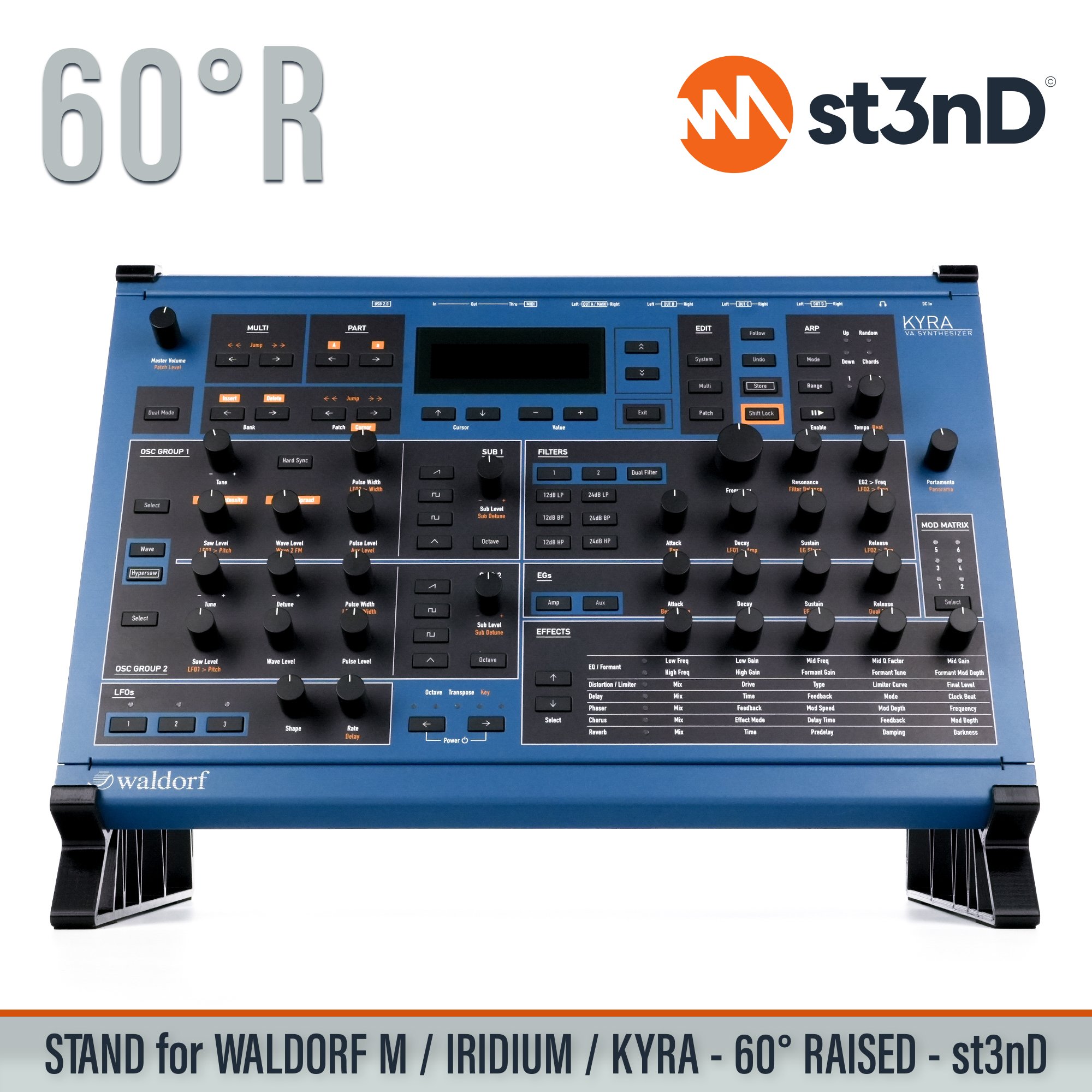 waldorf desktop synth sound design st3nD stable stand strong studio synth accessory WALDORF M kyra iridium