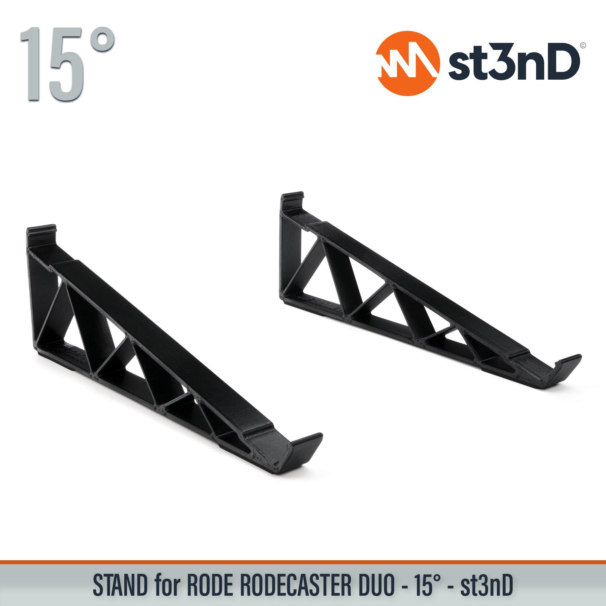 podcast mixer portable RODE rodecaster mixer st3nD stable stand strong sturdy synth accessory tilted RODE Rodecaster Duo audio interface RODECASTER DUO RODE MIXER PODCAST INTERFACE