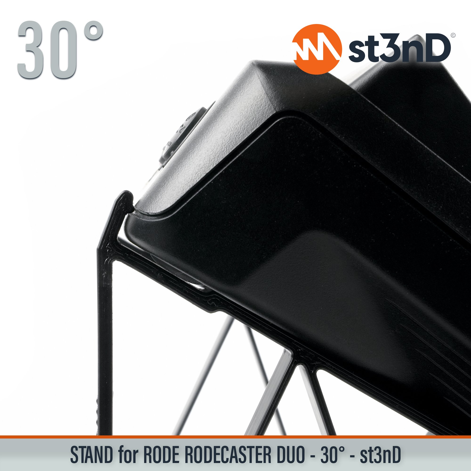audio interface PODCAST INTERFACE podcast mixer portable RODE RODE MIXER RODE Rodecaster Duo Rodecaster Duo rodecaster mixer st3nD stable stand strong sturdy synth accessory tilted