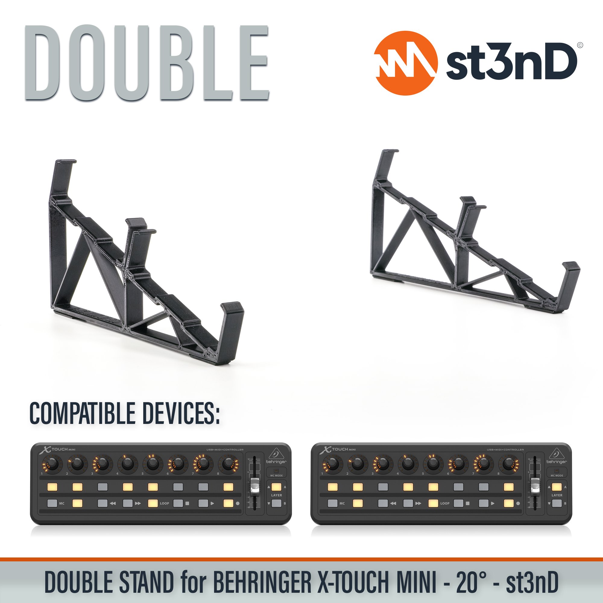 behringer BEHRINGER X-touch portable st3nD stable stand strong studio accessory studio device sturdy tilted x touch mini xtouch