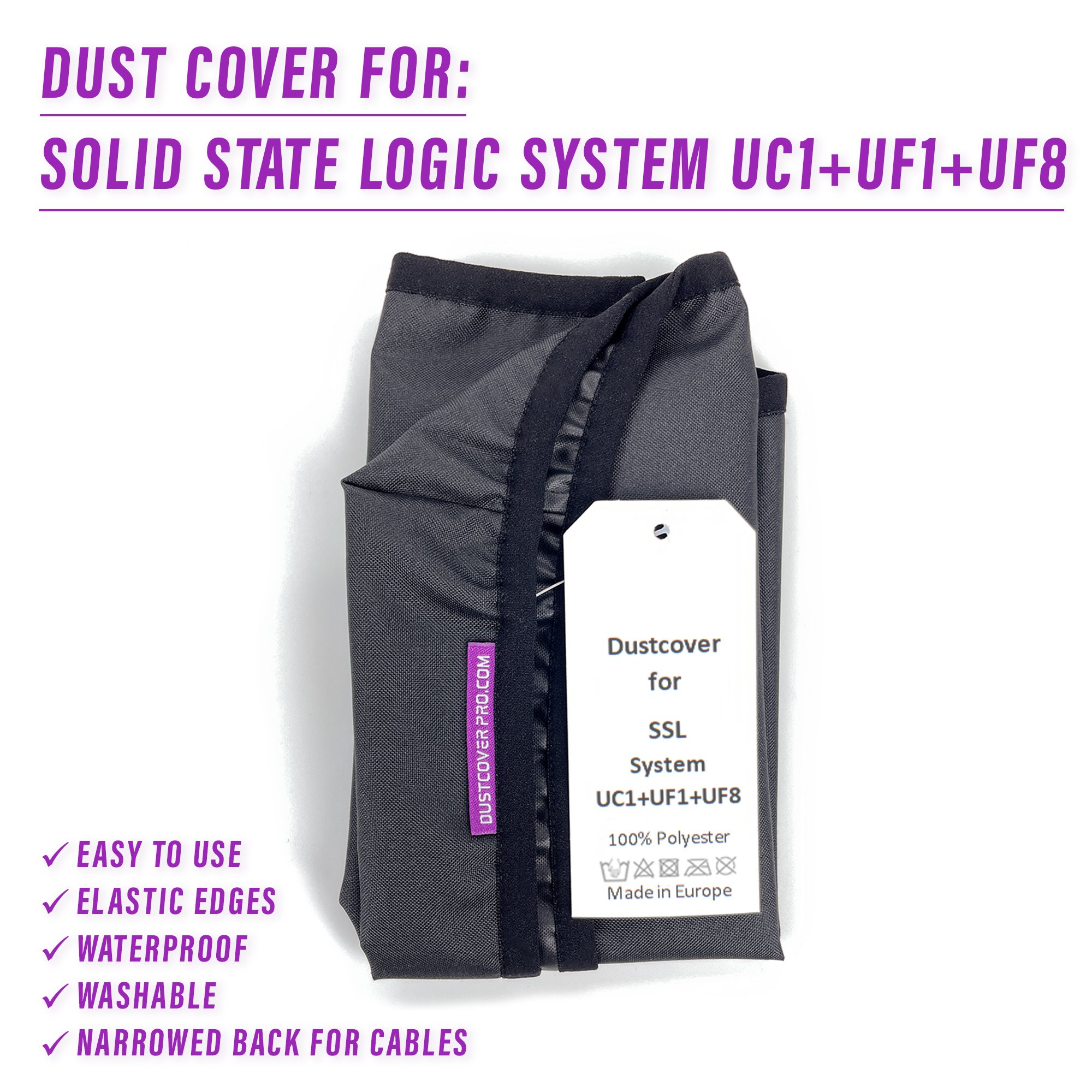 dust cover, dustcover, dustcoverpro, system Solid State Logic, Solid State UC1, UF1, UF8, SSL, synth, synth protection, water resistant, waterproof