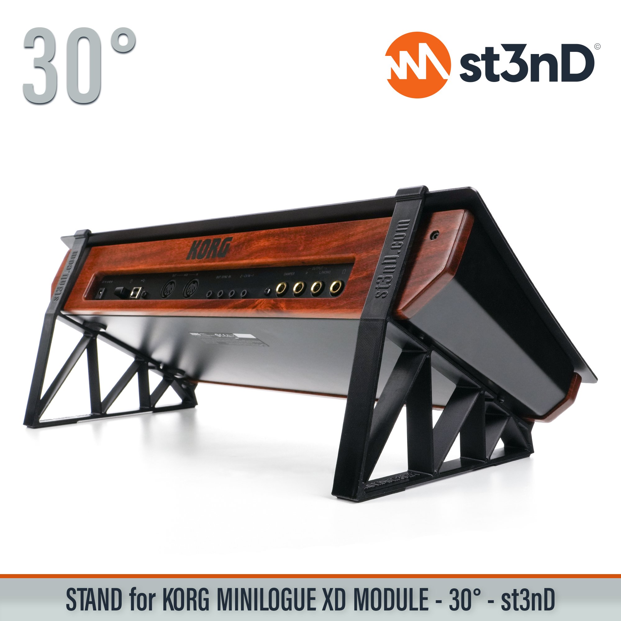 desktop stand desktop synth korg Korg MINILOGUE XD Korg Minilogue XD Module korg synth korg synth accessory MINILOGUE XD MODULE music production sequencer st3nD stand strong studio gear sturdy