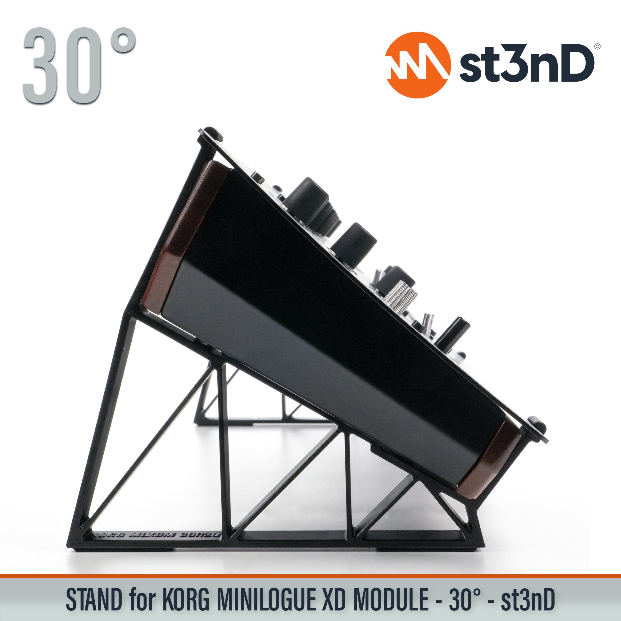 desktop stand desktop synth korg Korg MINILOGUE XD Korg Minilogue XD Module korg synth korg synth accessory MINILOGUE XD MODULE music production sequencer st3nD stand strong studio gear sturdy