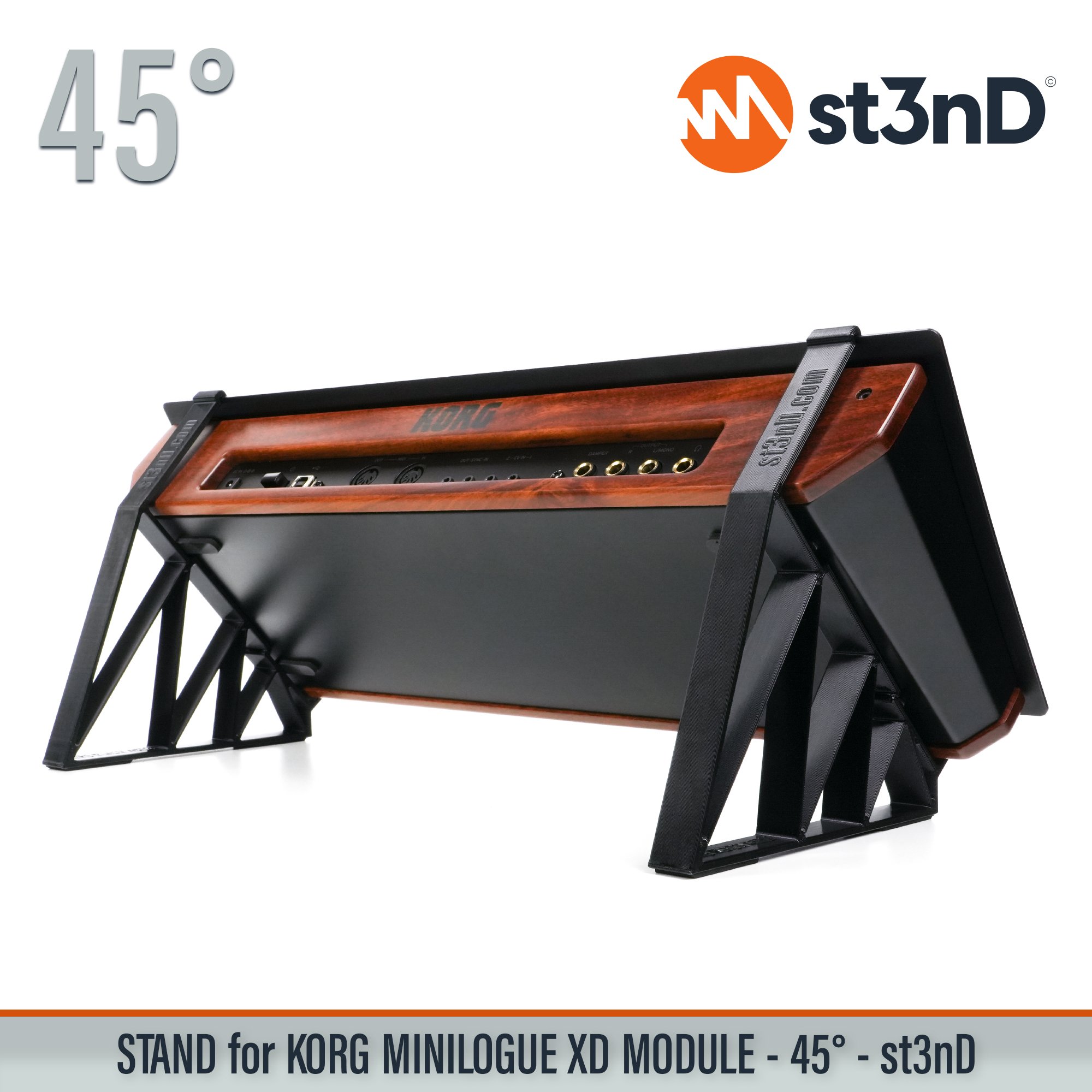 desktop stand desktop synth korg Korg MINILOGUE XD Korg Minilogue XD Module korg synth korg synth accessory MINILOGUE XD MODULE music production sequencer st3nD stand strong studio gear sturdy