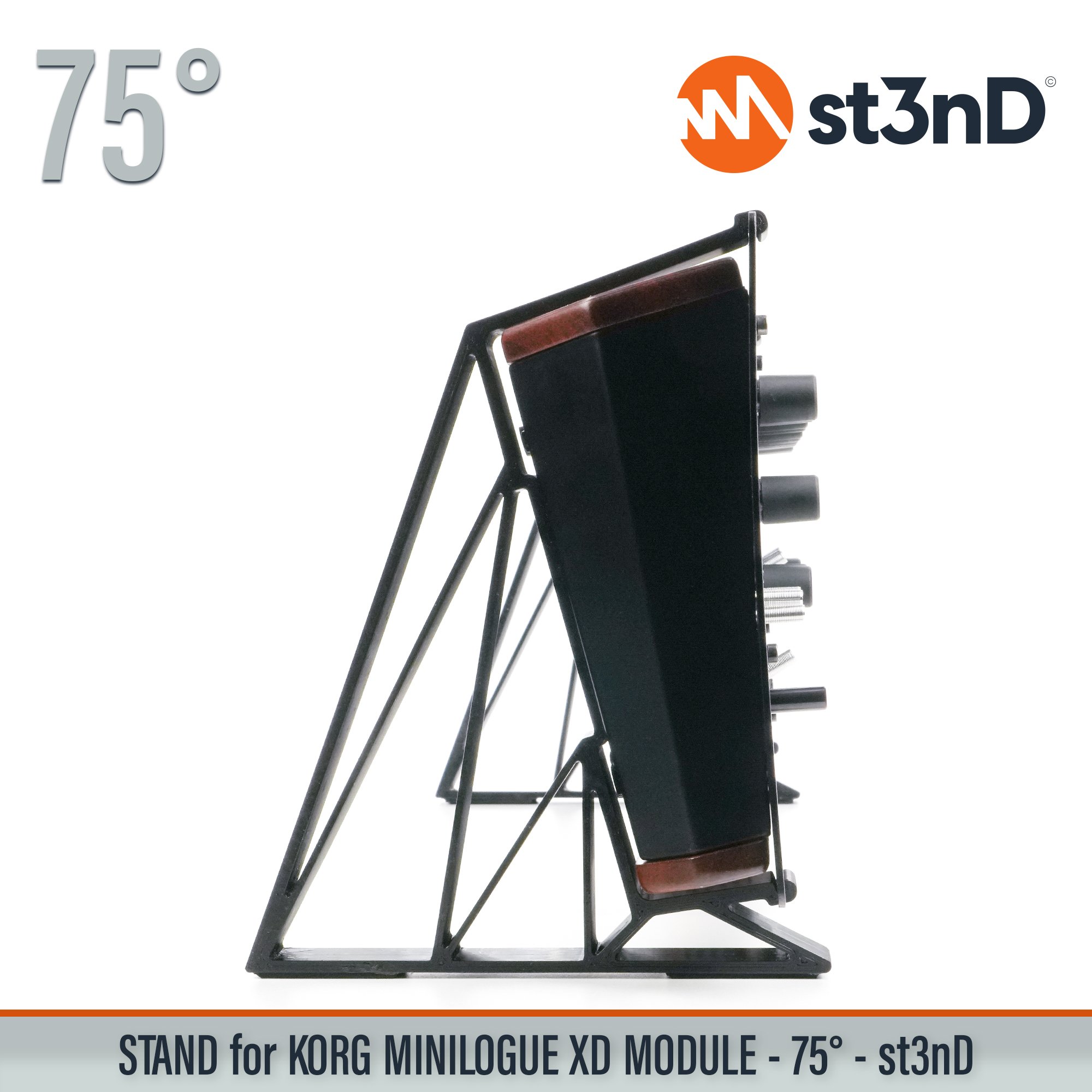 desktop stand desktop synth korg Korg MINILOGUE XD Korg Minilogue XD Module korg synth korg synth accessory MINILOGUE XD MODULE music production sequencer st3nD stand strong studio gear sturdy