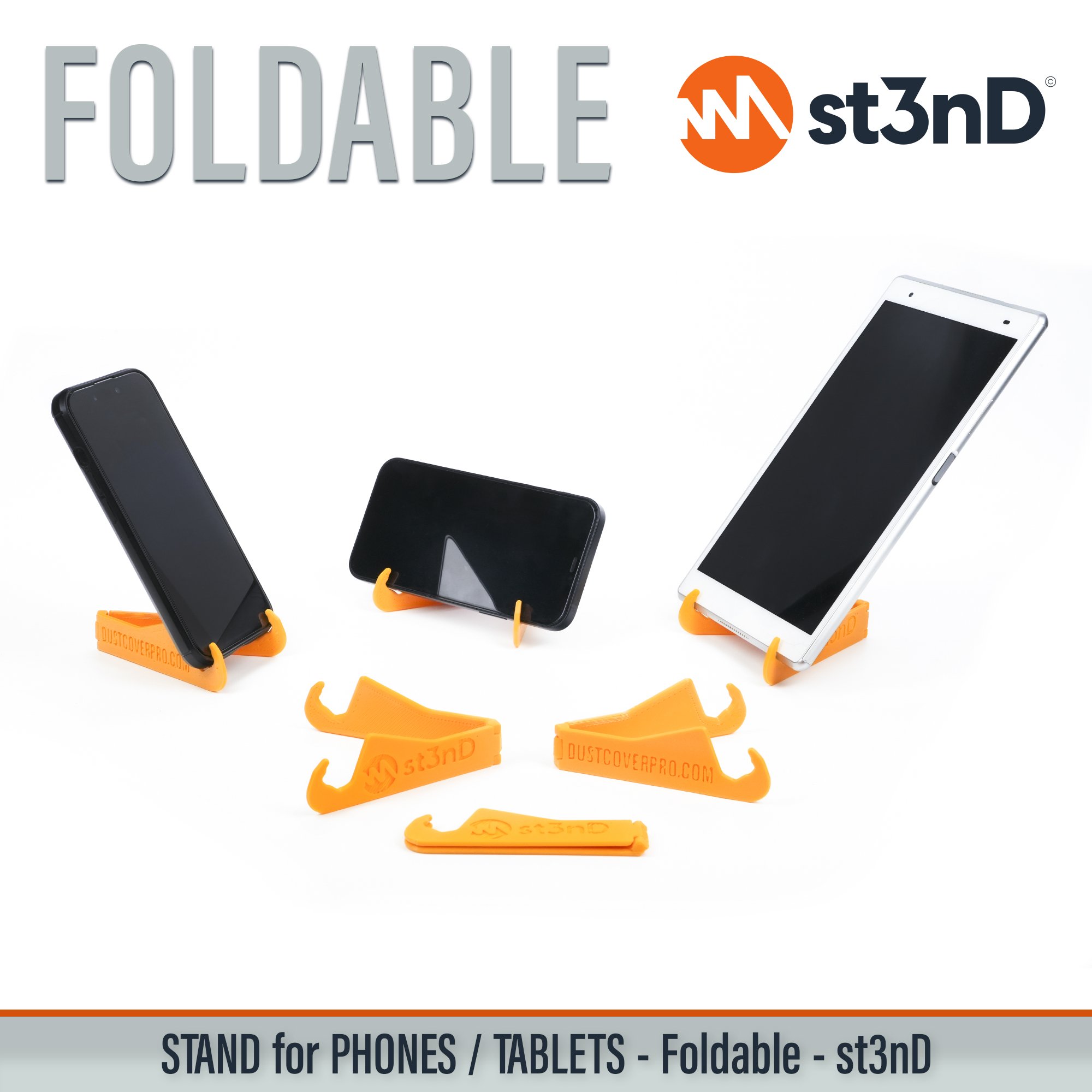 3d printed stand st3nD stand sturdy Android Phone Apple iPhone Apple iPad ipad holder iphone Android Tablet android tablet ipad desktop foldable portable