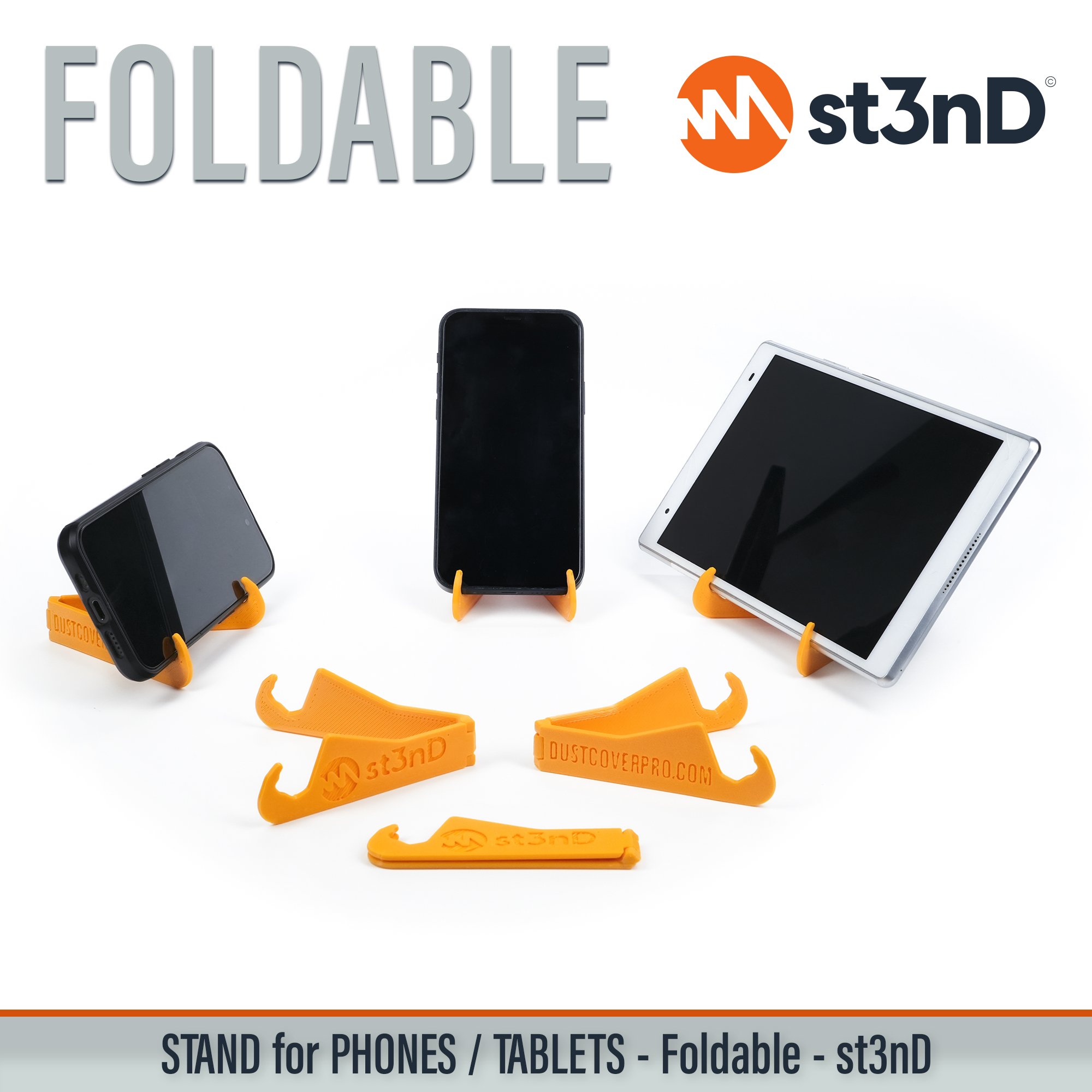 3d printed stand st3nD stand sturdy Android Phone Apple iPhone Apple iPad ipad holder iphone Android Tablet android tablet ipad desktop foldable portable
