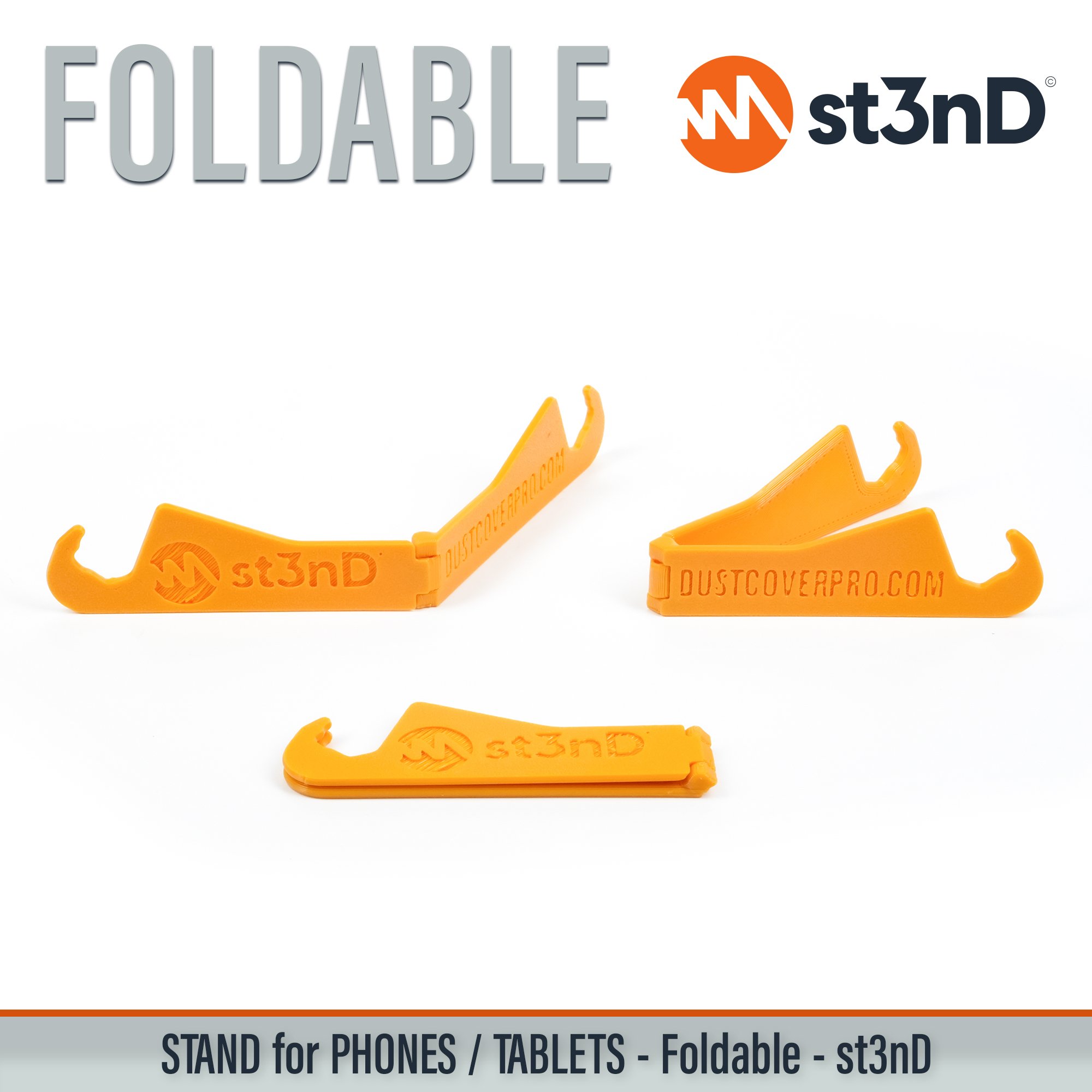 3d printed stand st3nD stand sturdy Android Phone Apple iPhone Apple iPad ipad holder iphone Android Tablet android tablet ipad desktop foldable portable