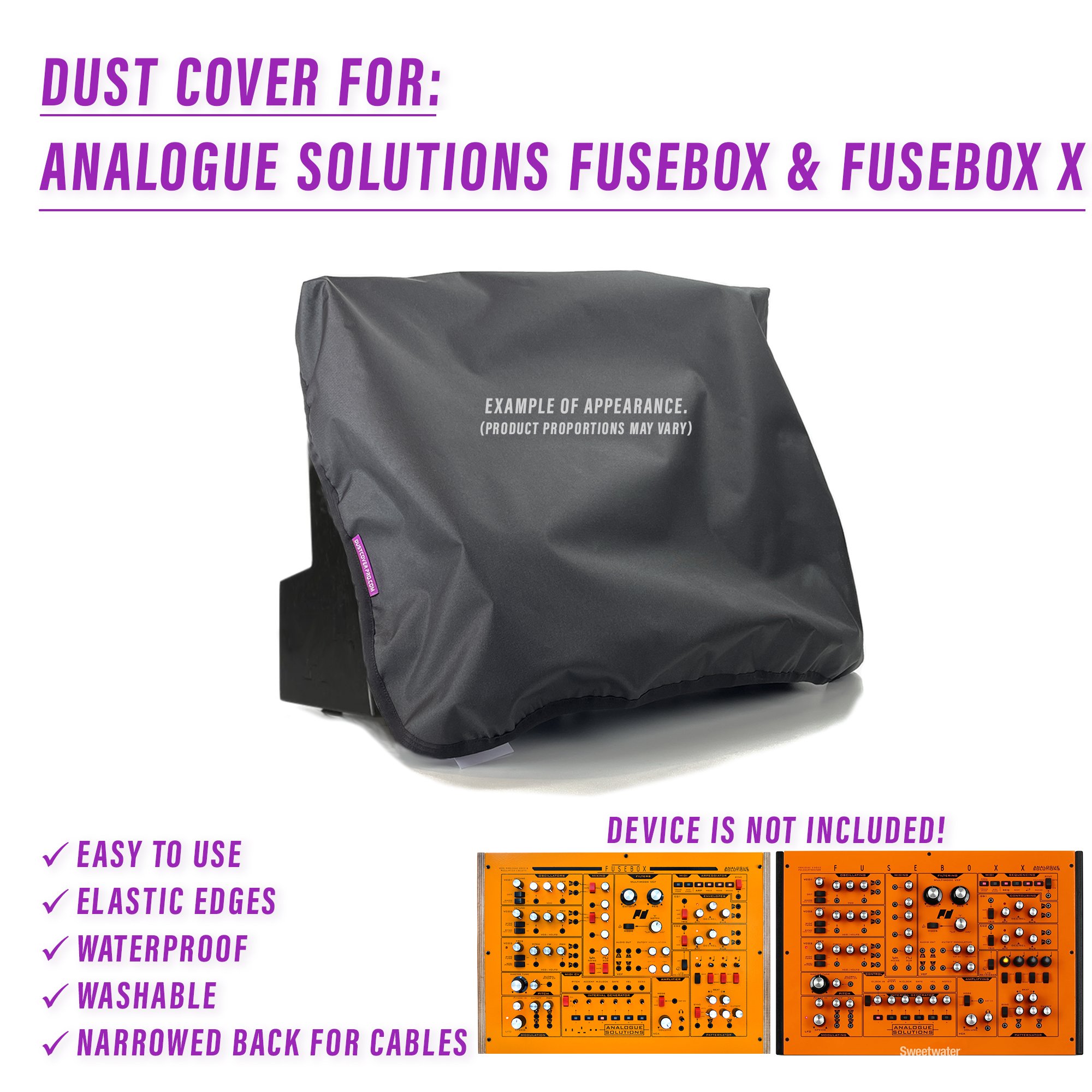Analogue Solutions dust cover dustcover dustcoverpro elastic synth synth protection water resistant waterproof Analogue Solutions Fusebox Analogue Solutions Fusebox X fusebox X Fusebox