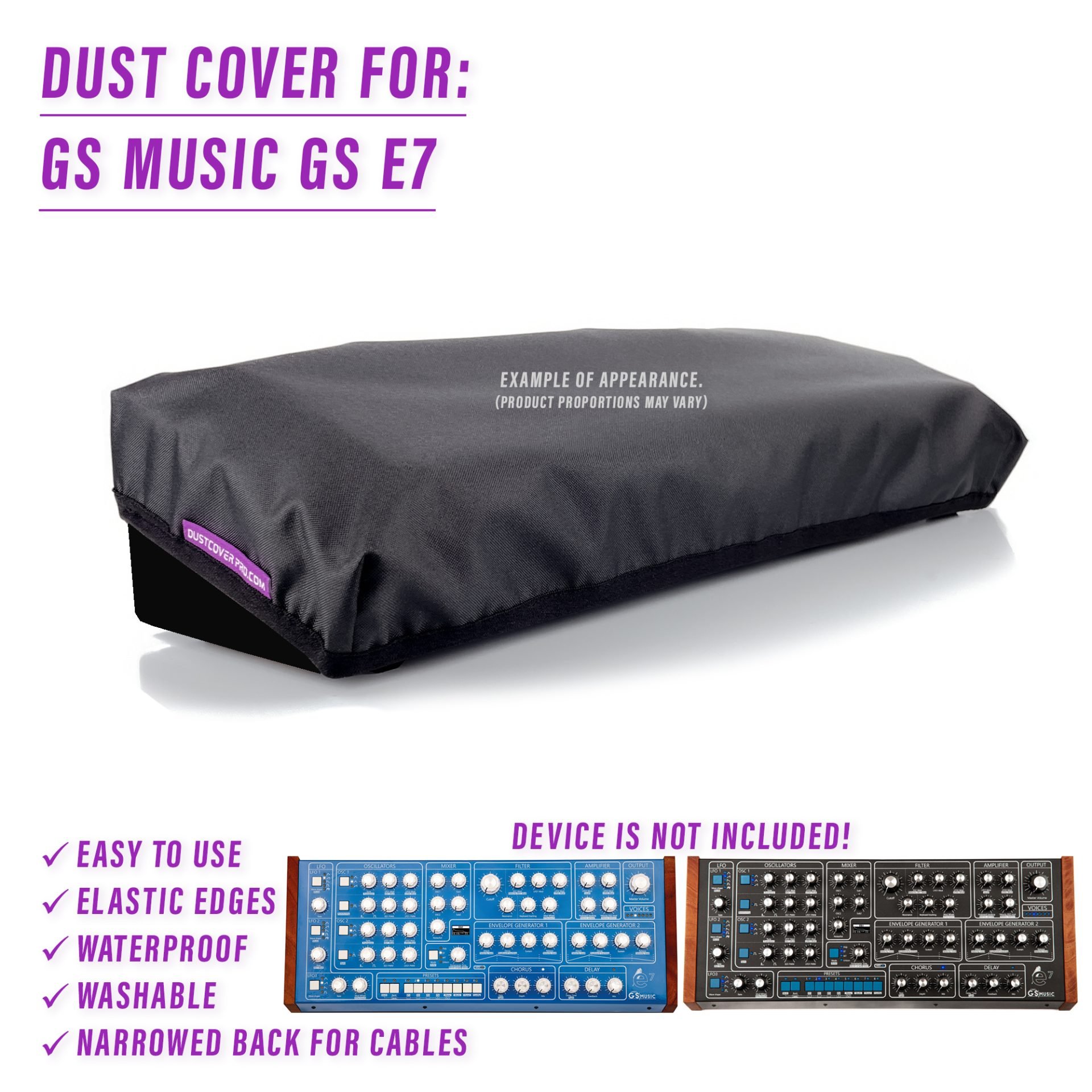 cover dust dustcoverpro synth synth protection water resistant GS MUSIC GS E7 GS MUSIC GS E7