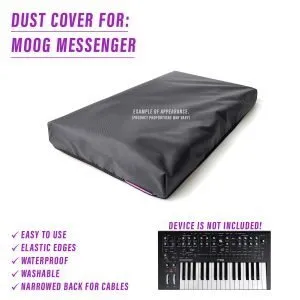 dust cover dustcover dustcoverpro elastic MOOG Moog Synth synth synth protection water resistant waterproof messenger moog messenger