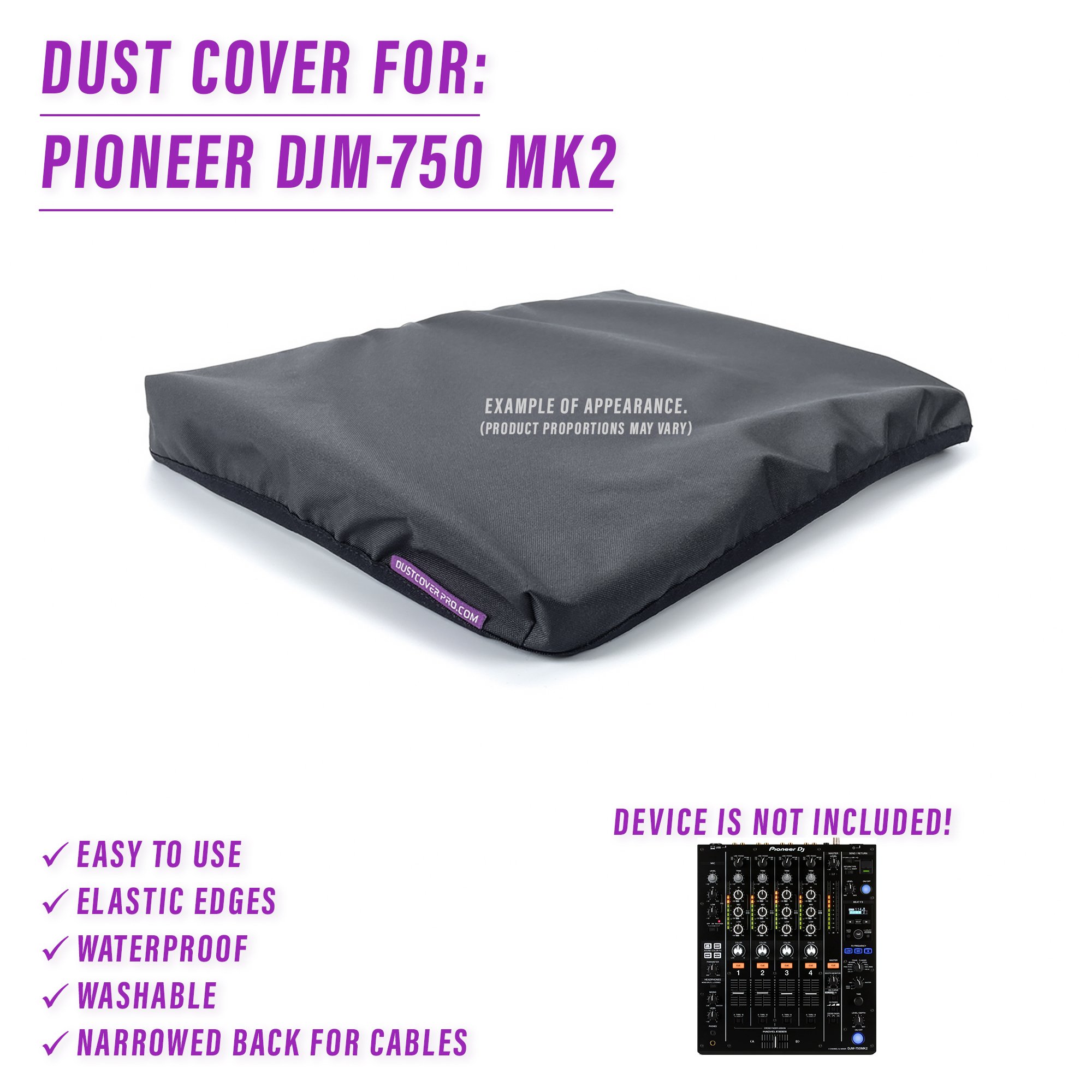 dust cover dustcover dustcoverpro elastic Pioneer DJ synth synth protection water resistant waterproof Pioneer DJM-750 Mk2 Pioneer DJM-750 Mk2