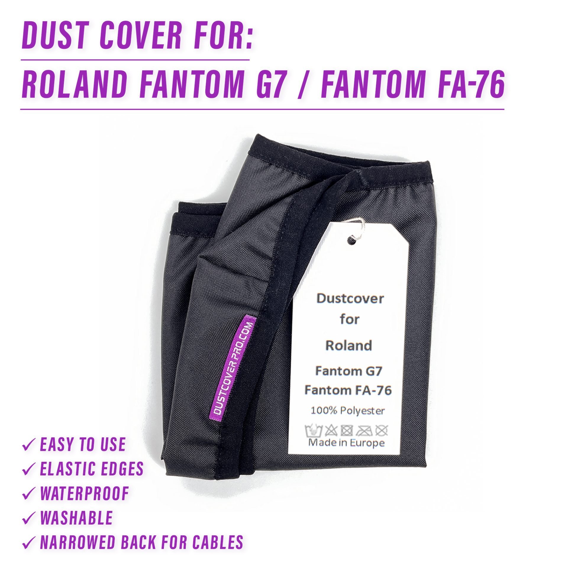 cover dust dustcoverpro elastic fantom roland roland fantom g7 roland vintage synth roland workstation synth synth protection water resistant FA-76