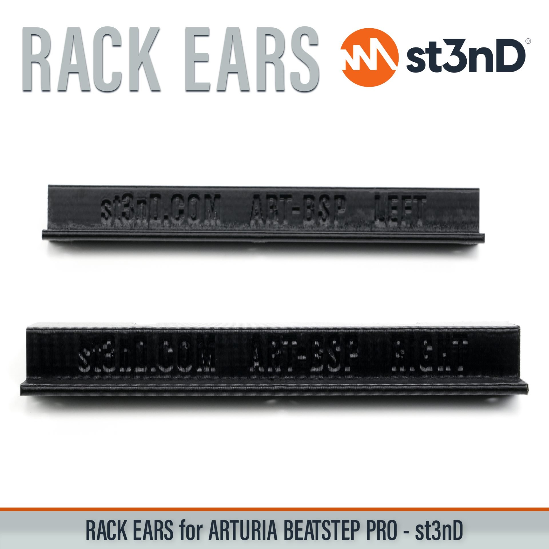 arturia arturia beatstep pro beatstep beatstep pro controller portable st3nD stable strong studio accessory sturdy RACK EARS studio gear accessories custom fit rack brackets custom 3D printed rack mount ears for synths rack ears for music production gear durable rack ears for studio equipment DIY studio rack mounting accessories 3D printed rack ears custom rack ears rack mount brackets synth rack ears studio rack mount ears