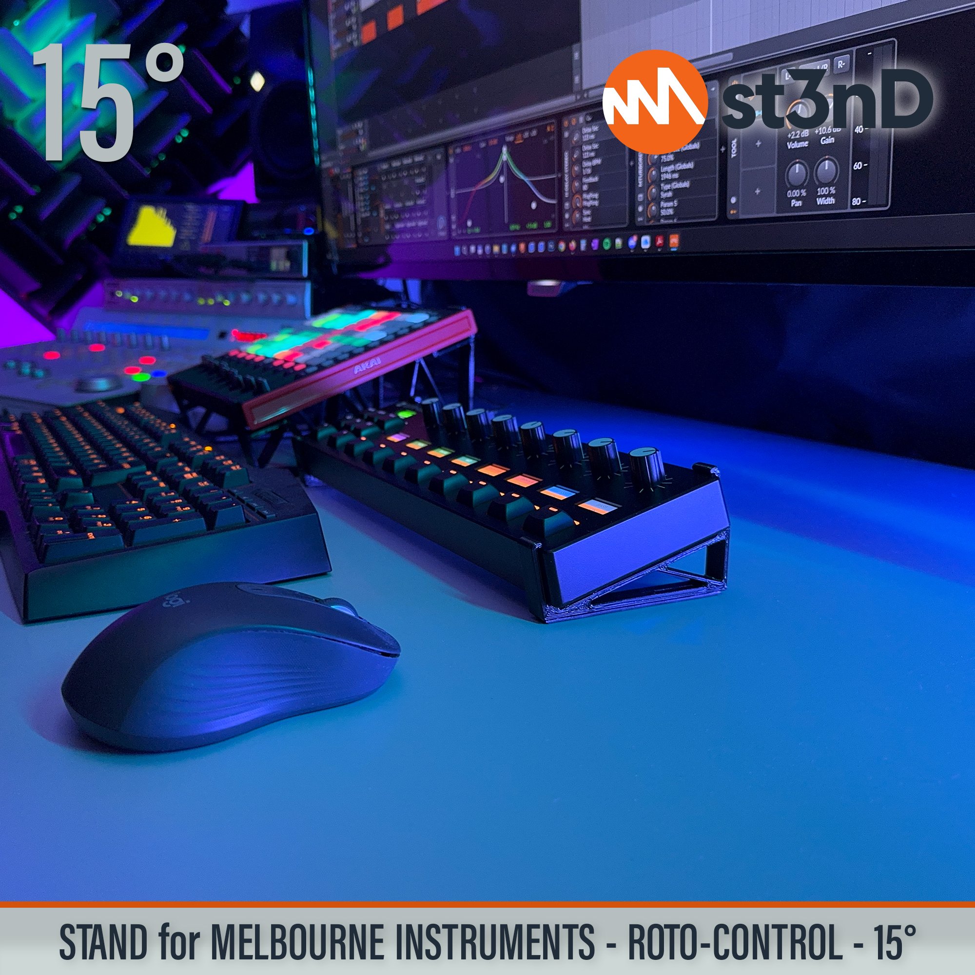 Remove term: desktop stand desktop standRemove term: music production music productionRemove term: st3nD st3nDRemove term: stand standRemove term: strong strongRemove term: studio gear studio gearRemove term: sturdy sturdyRemove term: Melbourne Instruments Melbourne InstrumentsRemove term: Roto-Control Roto-ControlRemove term: midi controller midi controllerRemove term: daw controller daw controllerRemove term: Melbourne Roto Control Melbourne Roto Control