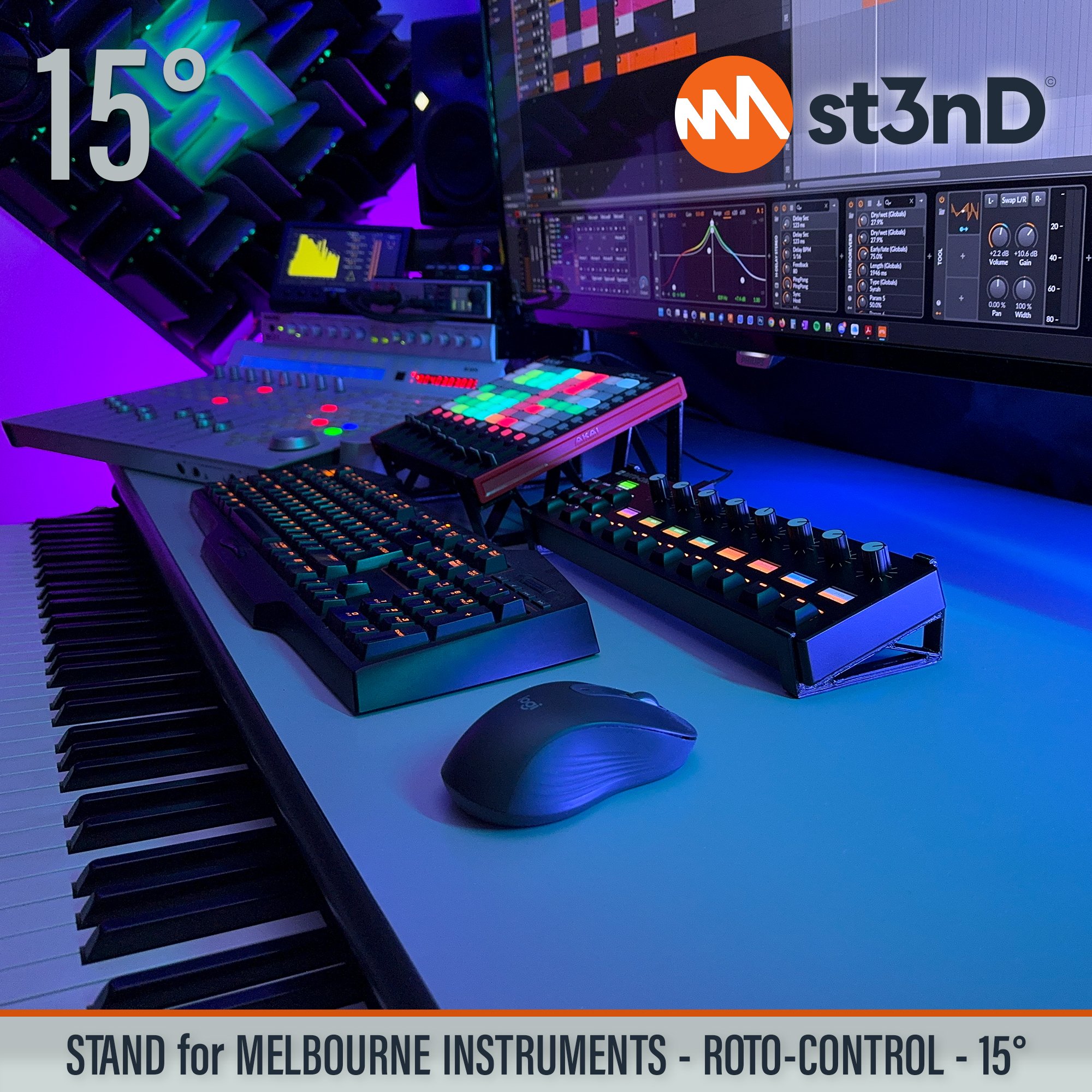 Remove term: desktop stand desktop standRemove term: music production music productionRemove term: st3nD st3nDRemove term: stand standRemove term: strong strongRemove term: studio gear studio gearRemove term: sturdy sturdyRemove term: Melbourne Instruments Melbourne InstrumentsRemove term: Roto-Control Roto-ControlRemove term: midi controller midi controllerRemove term: daw controller daw controllerRemove term: Melbourne Roto Control Melbourne Roto Control