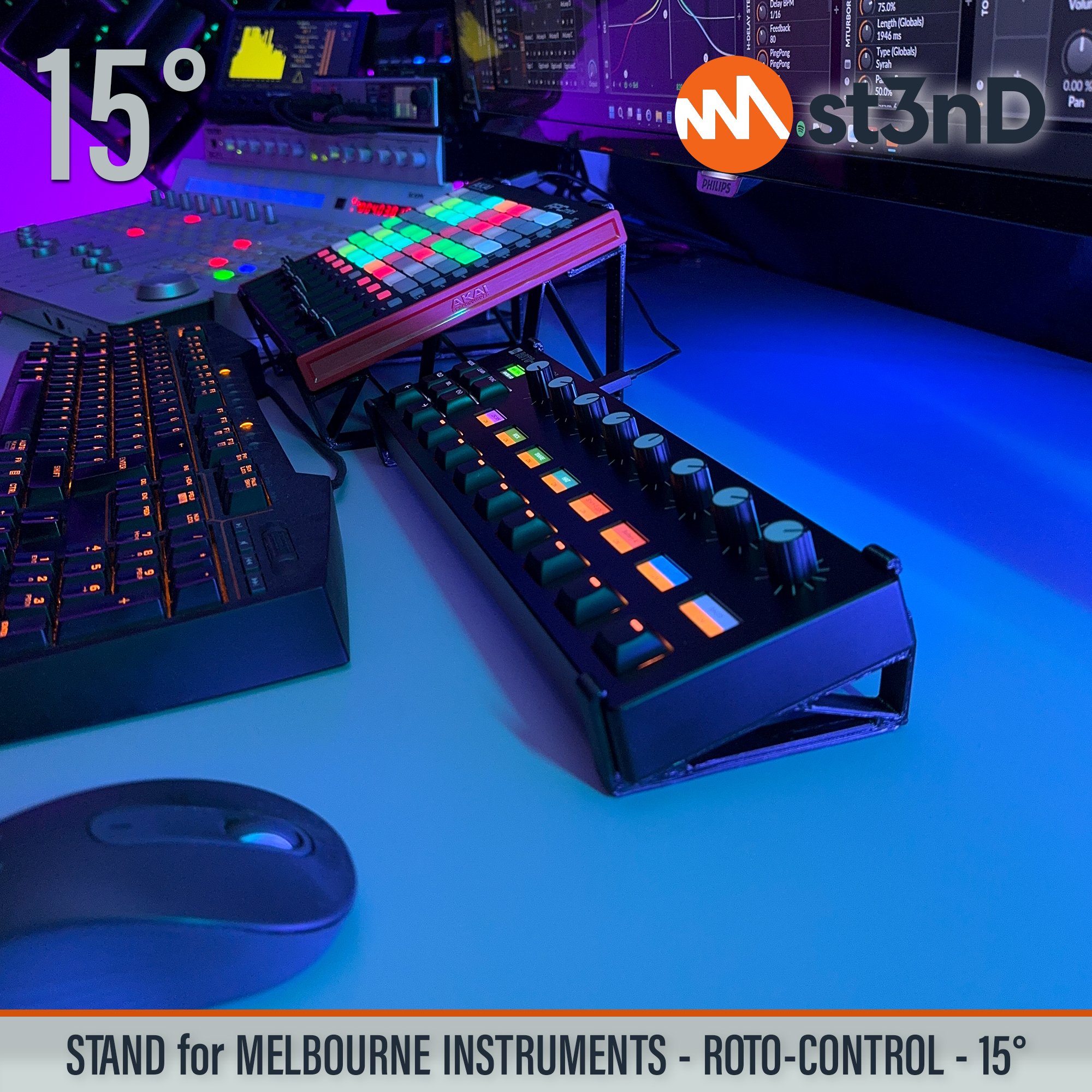 Remove term: desktop stand desktop standRemove term: music production music productionRemove term: st3nD st3nDRemove term: stand standRemove term: strong strongRemove term: studio gear studio gearRemove term: sturdy sturdyRemove term: Melbourne Instruments Melbourne InstrumentsRemove term: Roto-Control Roto-ControlRemove term: midi controller midi controllerRemove term: daw controller daw controllerRemove term: Melbourne Roto Control Melbourne Roto Control