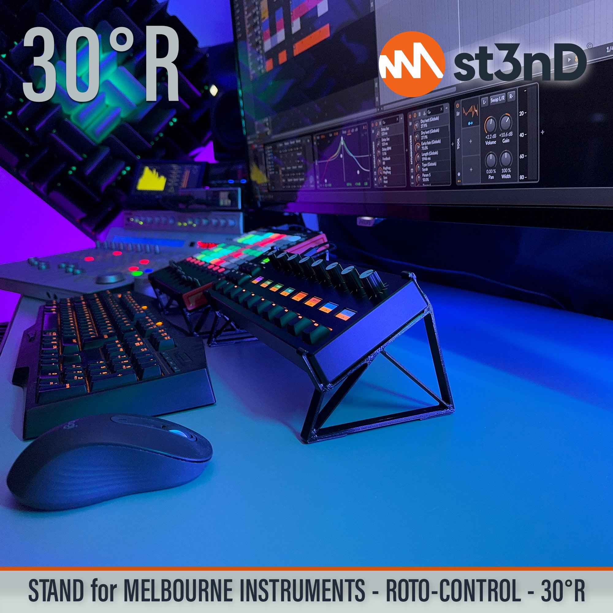 Remove term: desktop stand desktop standRemove term: music production music productionRemove term: st3nD st3nDRemove term: stand standRemove term: strong strongRemove term: studio gear studio gearRemove term: sturdy sturdyRemove term: Melbourne Instruments Melbourne InstrumentsRemove term: Roto-Control Roto-ControlRemove term: midi controller midi controllerRemove term: daw controller daw controllerRemove term: Melbourne Roto Control Melbourne Roto Control