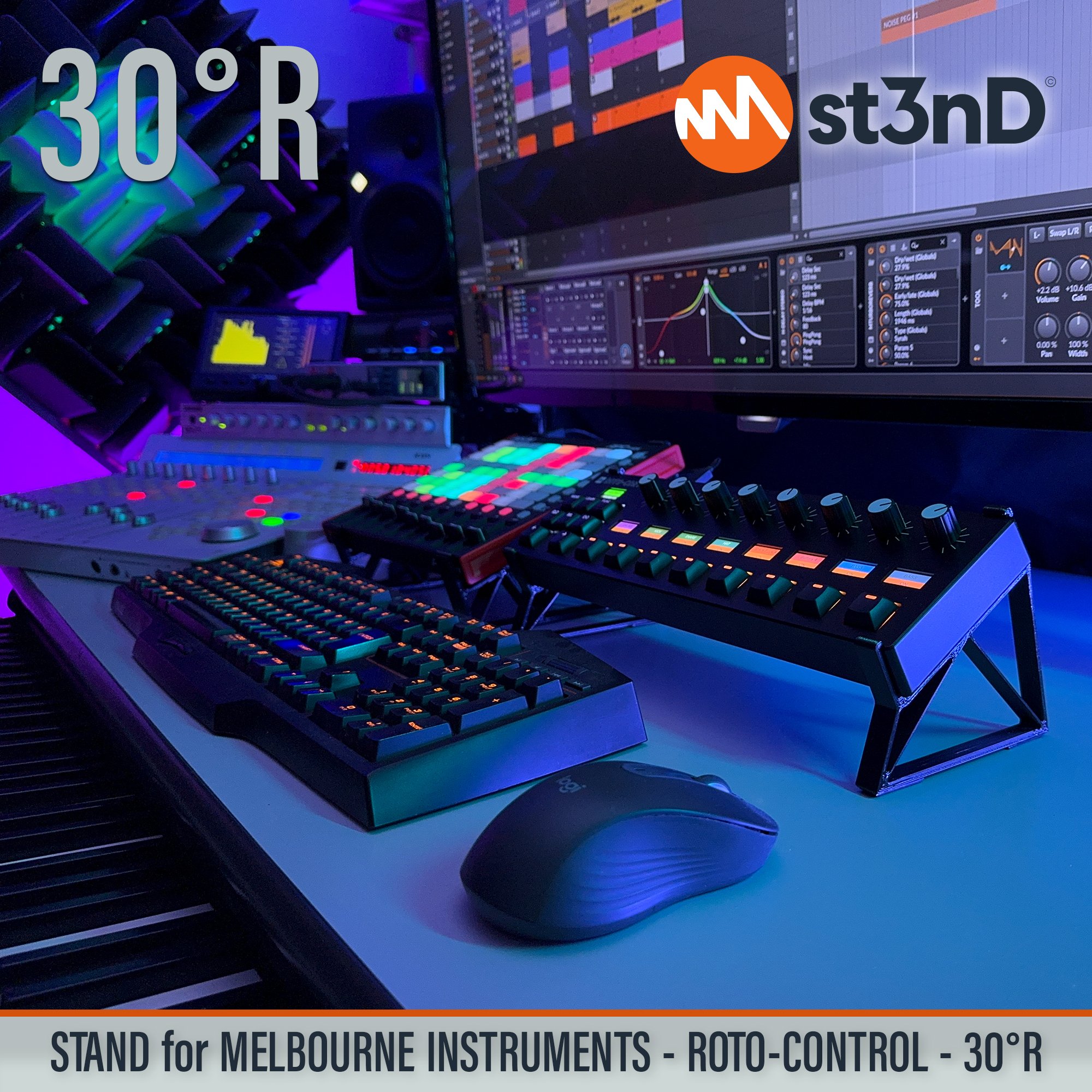Remove term: desktop stand desktop standRemove term: music production music productionRemove term: st3nD st3nDRemove term: stand standRemove term: strong strongRemove term: studio gear studio gearRemove term: sturdy sturdyRemove term: Melbourne Instruments Melbourne InstrumentsRemove term: Roto-Control Roto-ControlRemove term: midi controller midi controllerRemove term: daw controller daw controllerRemove term: Melbourne Roto Control Melbourne Roto Control