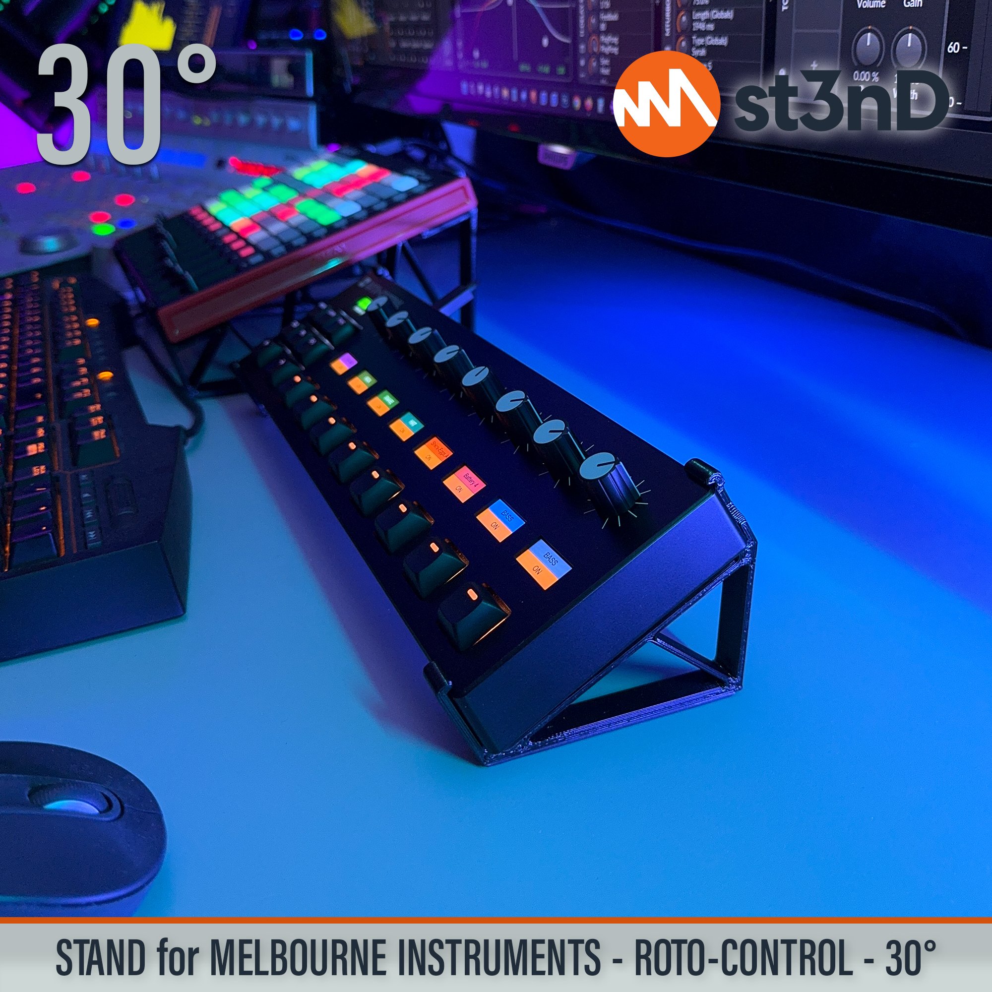 Remove term: desktop stand desktop standRemove term: music production music productionRemove term: st3nD st3nDRemove term: stand standRemove term: strong strongRemove term: studio gear studio gearRemove term: sturdy sturdyRemove term: Melbourne Instruments Melbourne InstrumentsRemove term: Roto-Control Roto-ControlRemove term: midi controller midi controllerRemove term: daw controller daw controllerRemove term: Melbourne Roto Control Melbourne Roto Control