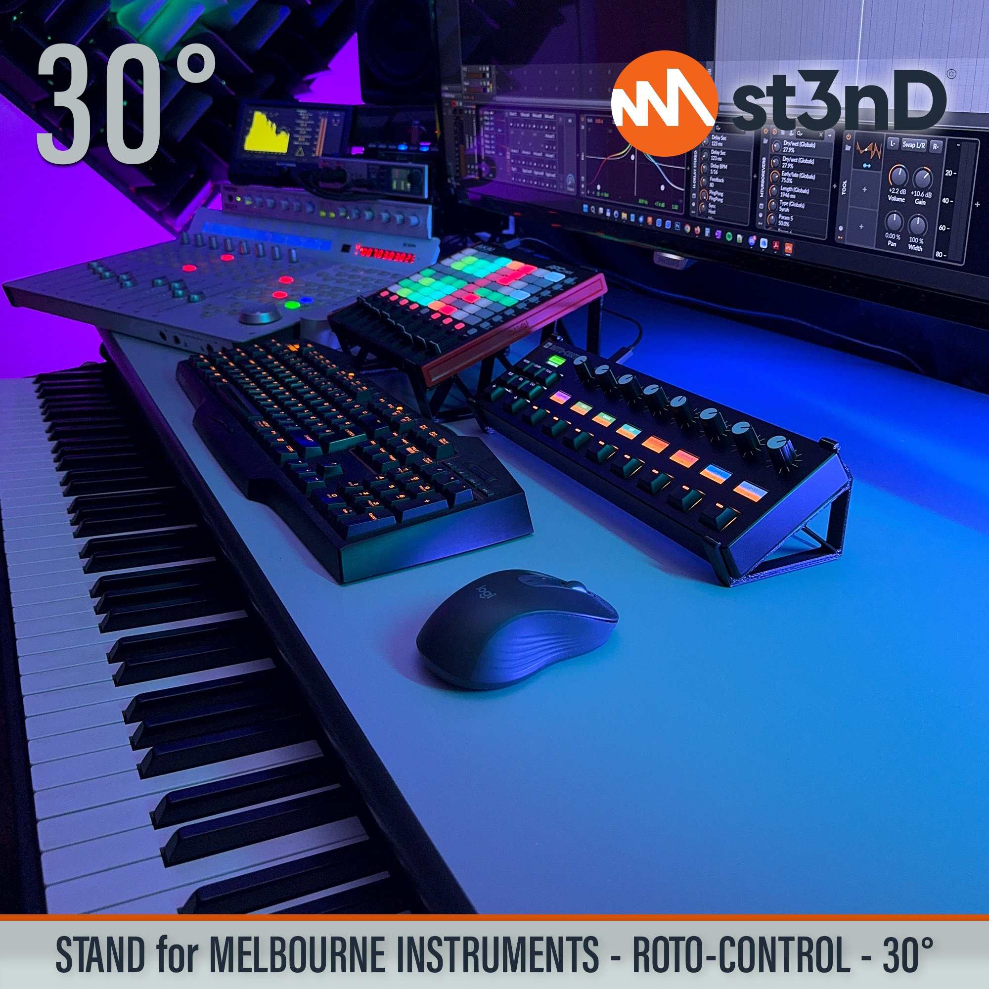Remove term: desktop stand desktop standRemove term: music production music productionRemove term: st3nD st3nDRemove term: stand standRemove term: strong strongRemove term: studio gear studio gearRemove term: sturdy sturdyRemove term: Melbourne Instruments Melbourne InstrumentsRemove term: Roto-Control Roto-ControlRemove term: midi controller midi controllerRemove term: daw controller daw controllerRemove term: Melbourne Roto Control Melbourne Roto Control