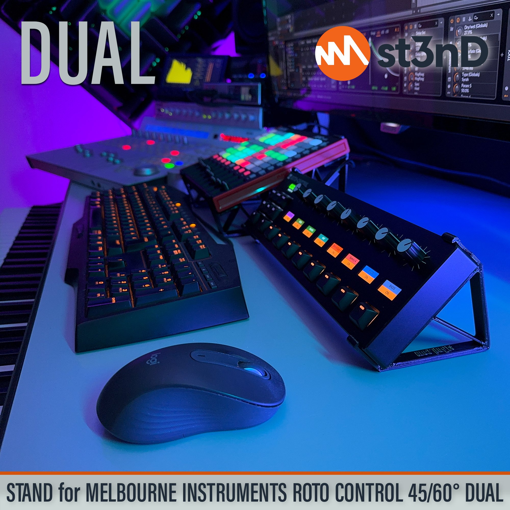 Remove term: desktop stand desktop standRemove term: music production music productionRemove term: st3nD st3nDRemove term: stand standRemove term: strong strongRemove term: studio gear studio gearRemove term: sturdy sturdyRemove term: Melbourne Instruments Melbourne InstrumentsRemove term: Roto-Control Roto-ControlRemove term: midi controller midi controllerRemove term: daw controller daw controllerRemove term: Melbourne Roto Control Melbourne Roto Control