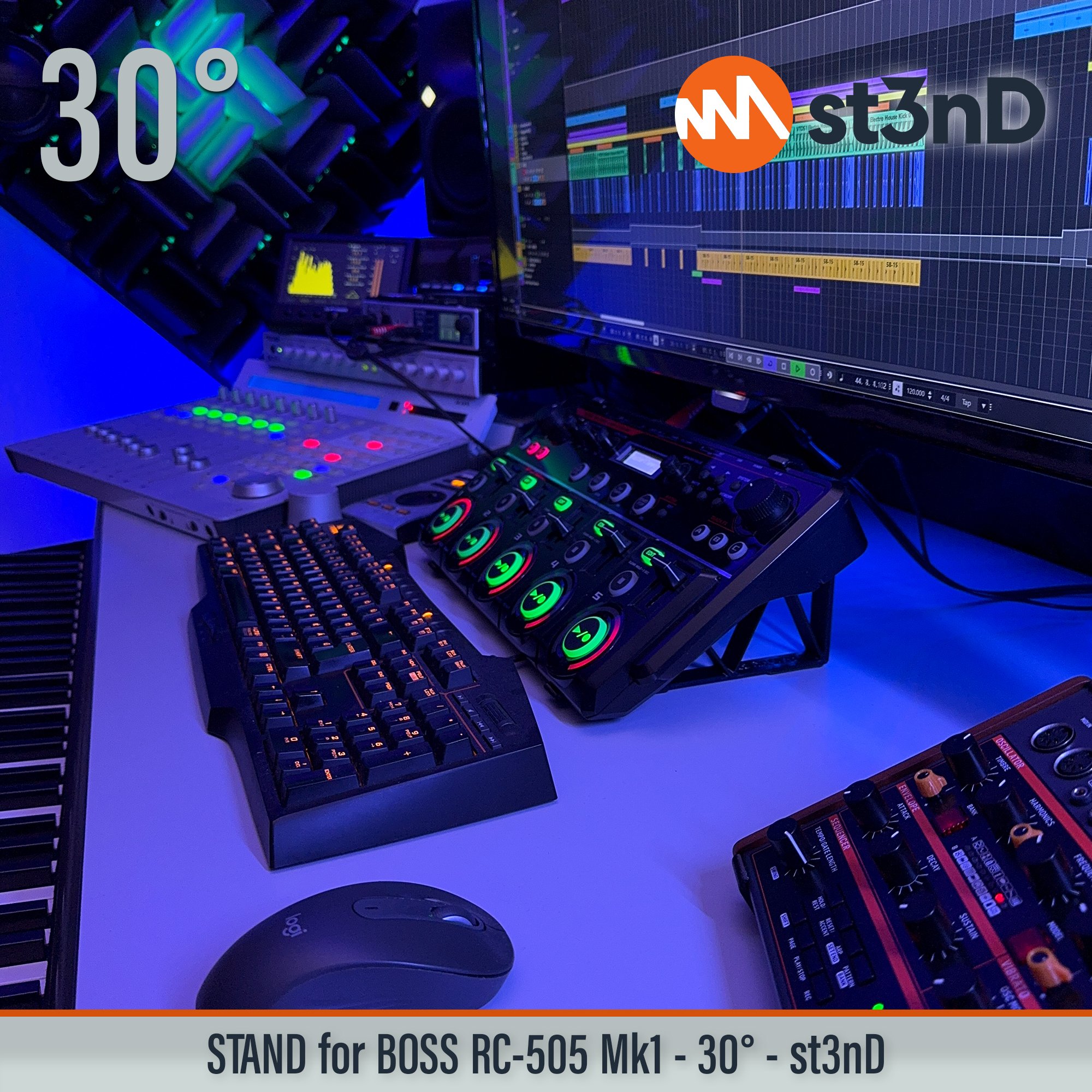 BOSS BOSS LOOP STATION BOSS LOOPER boss rc 505 mk1 music production RC-505 st3nD stable stand strong tilted