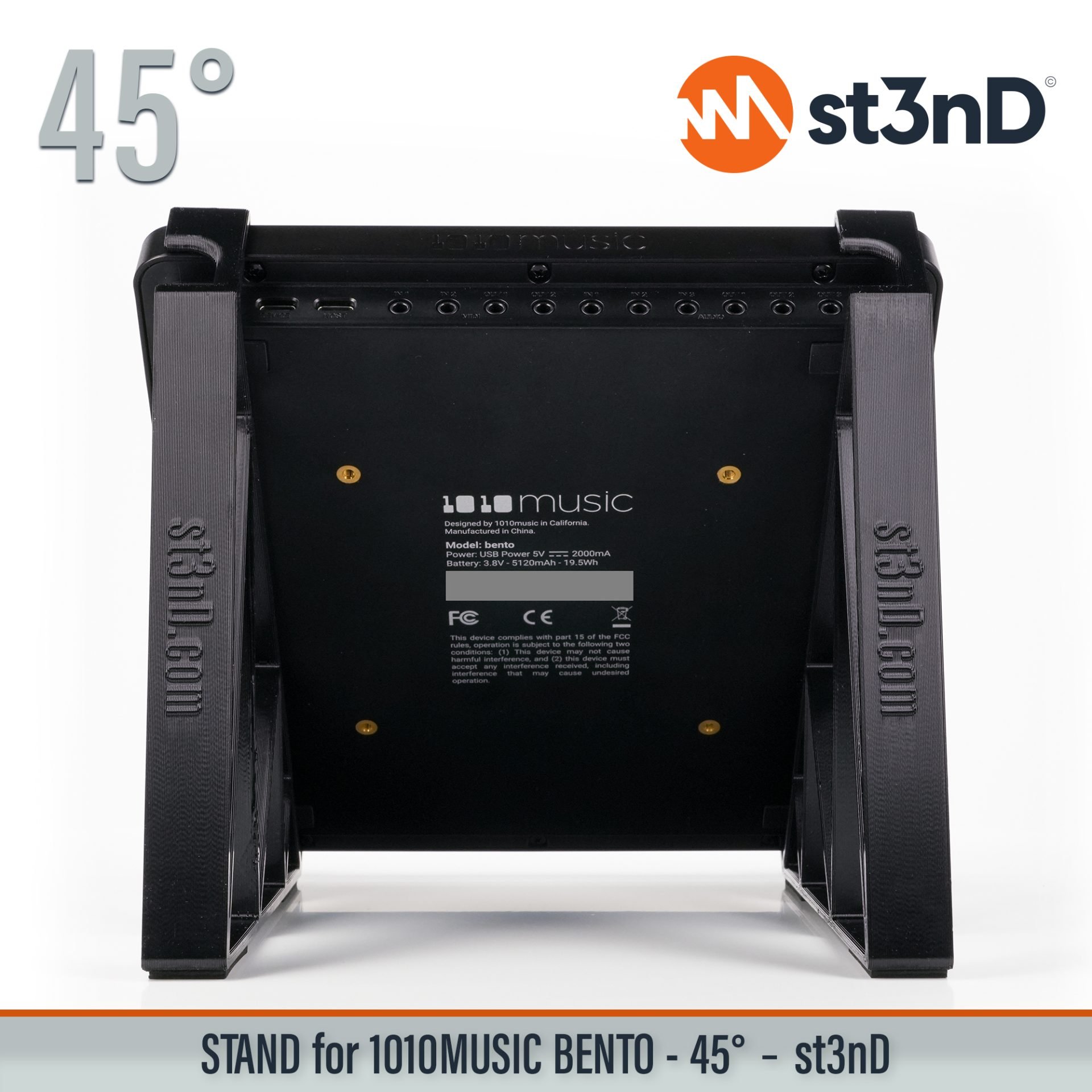 desktop stand music production st3nD stand strong studio gear sturdy 1010music Bento sampling production lab 1010music Bento sampler workstation music producer
