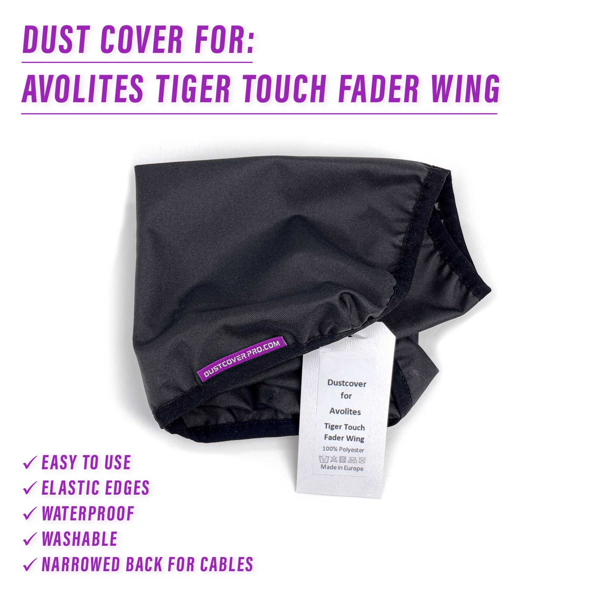 Dust cover for avolites tiger touch fader wing dustcover dustcoverpro elastic lighting console lighting control console. Tiger Touch water resistant waterproof faderwing cover
