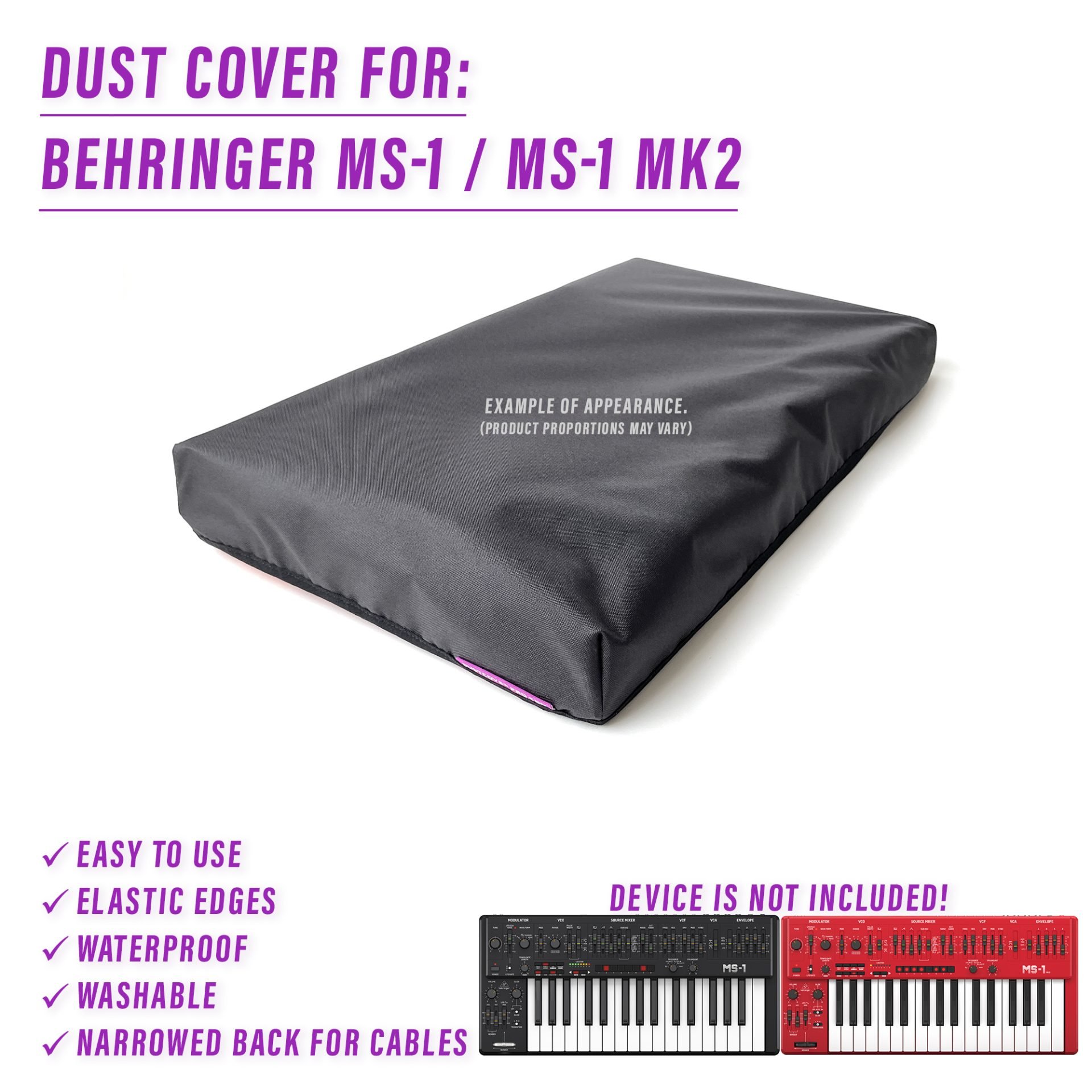dust cover for behringer ms-1 ms1 mk2