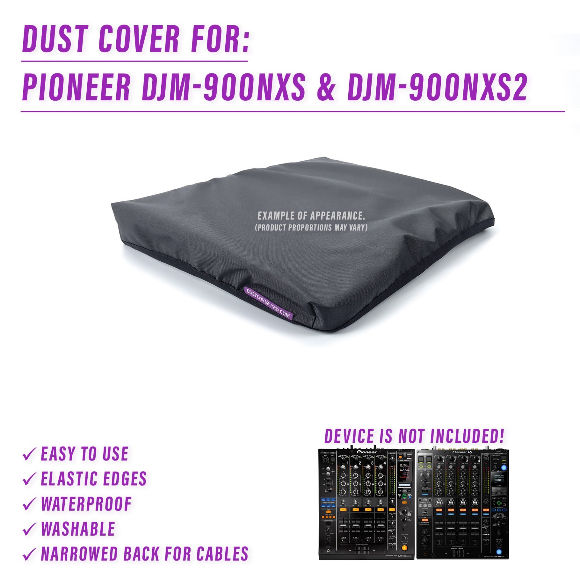 dust cover dustcover dustcoverpro elastic PIONEER Pioneer DJ synth water resistant waterproof Pioneer DJM-900NXS DJM-900NXS2 Pioneer DJM-900NXS2
