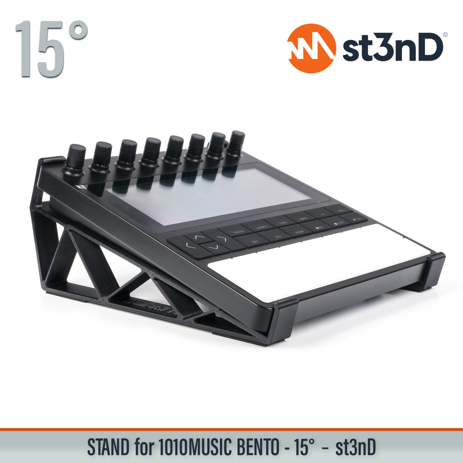desktop stand music production st3nD stand strong studio gear sturdy 1010music Bento sampling production lab 1010music Bento sampler workstation music producer