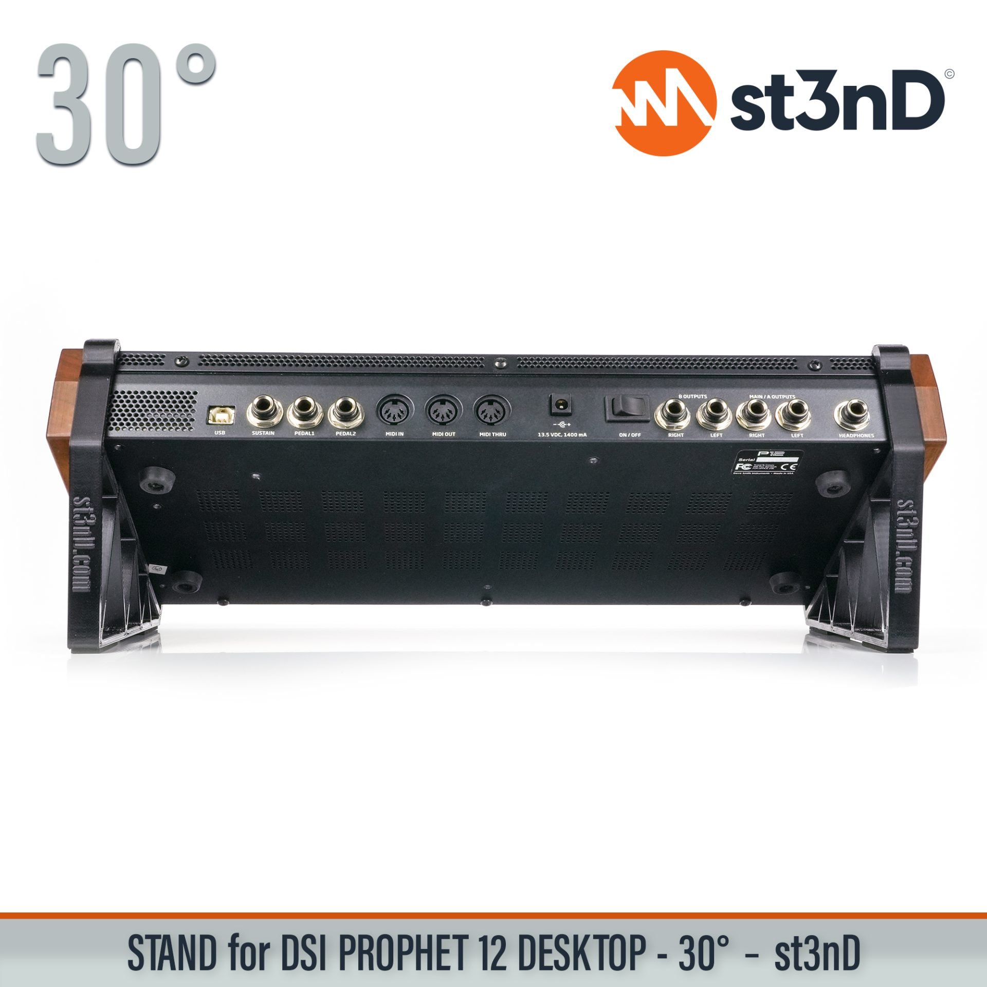 desktop synth home studio music portable SEQUENTIAL Prophet st3nD stable stand strong sturdy tilted DSI PROPHET 12 DESKTOP DAVE SMITH INSTRUMENTS PROPHET 12