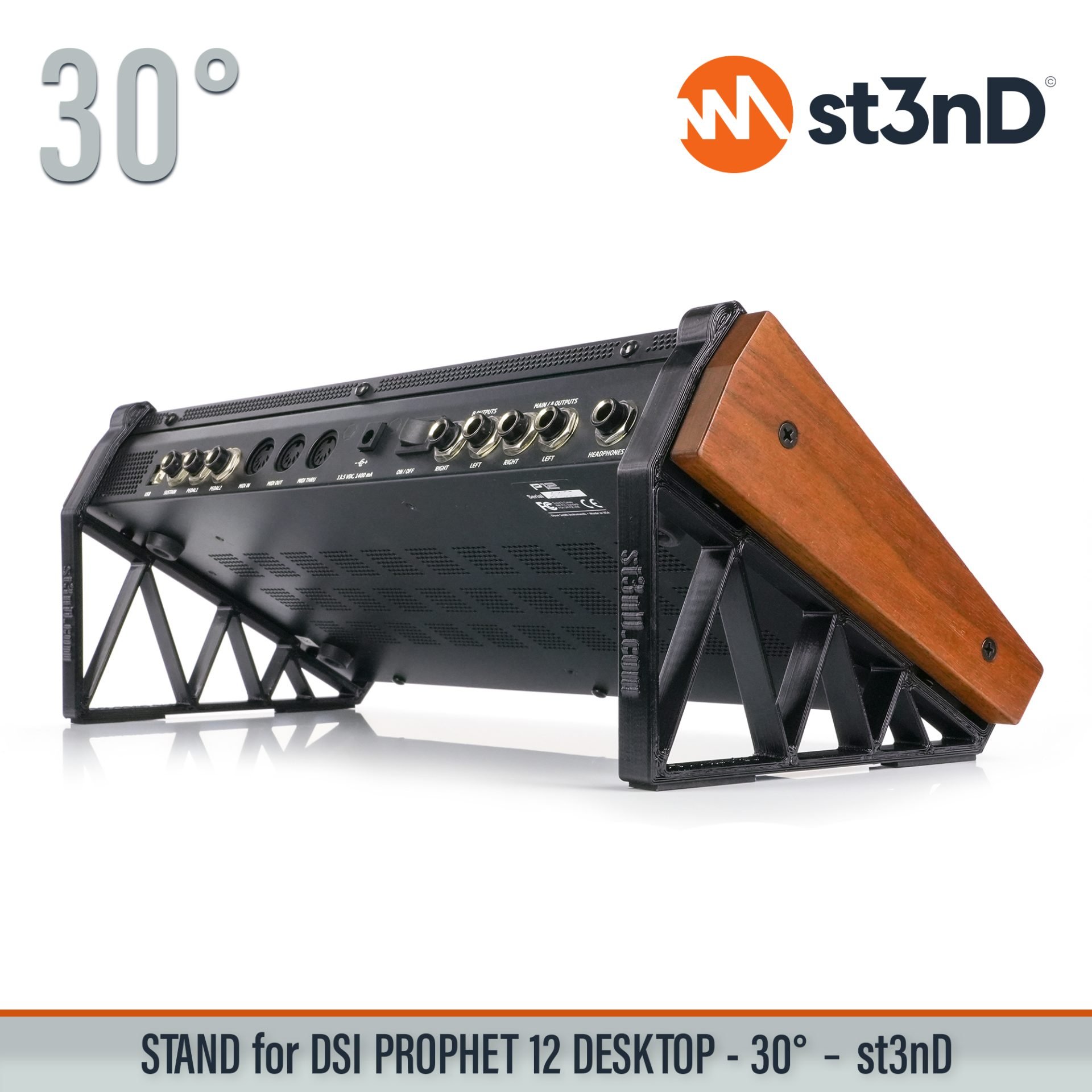 desktop synth home studio music portable SEQUENTIAL Prophet st3nD stable stand strong sturdy tilted DSI PROPHET 12 DESKTOP DAVE SMITH INSTRUMENTS PROPHET 12
