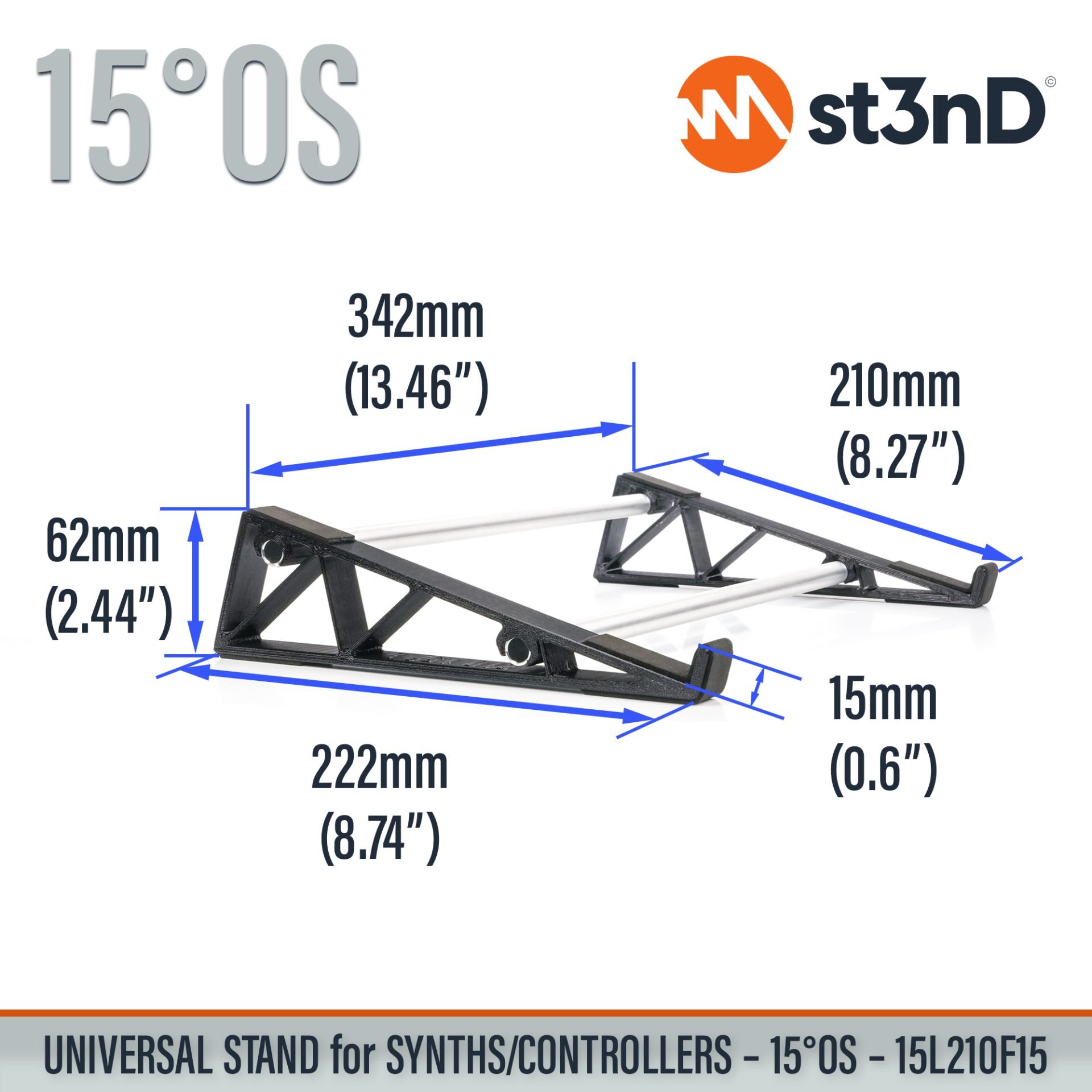 controller home studio instrument accessory portable raised st3nD stable stand strong studio accessory sturdy synth synth accessory tilted Roger Linn Design LinnStrument 128 Roger Linn Design LinnStrument 128 SYNTHS CONTROLLERS AUDIO DEVICES synth desktop stand