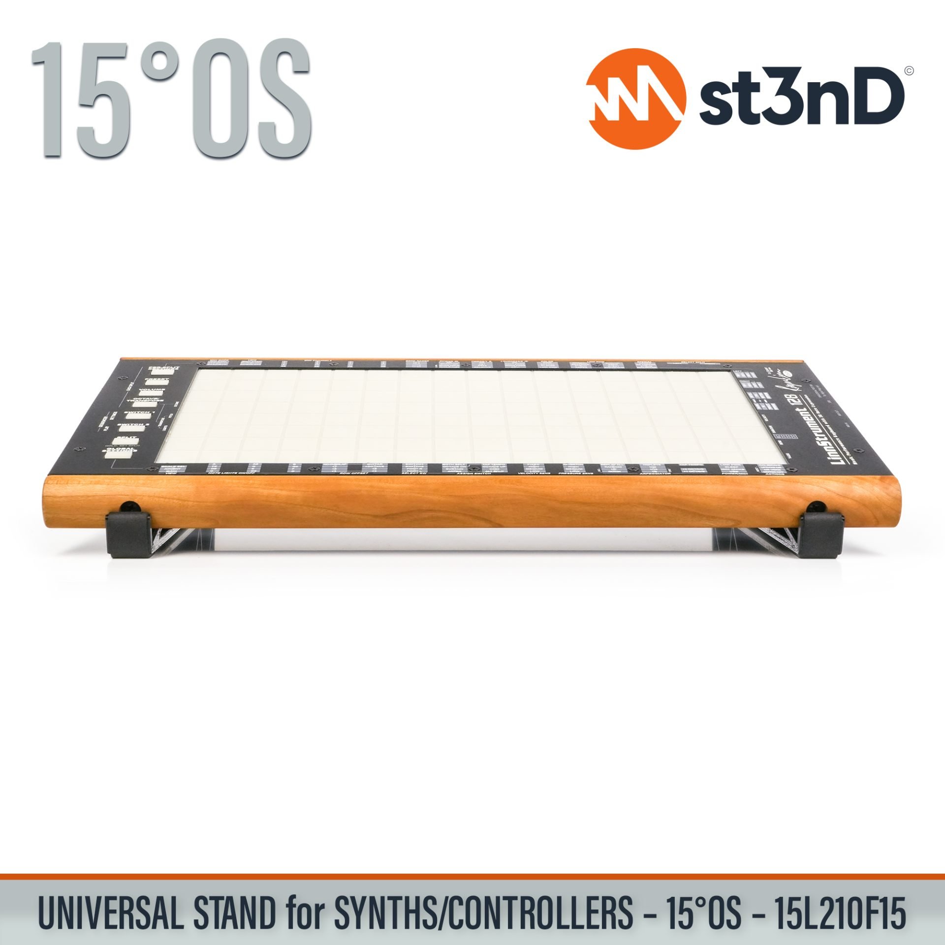 controller home studio instrument accessory portable raised st3nD stable stand strong studio accessory sturdy synth synth accessory tilted Roger Linn Design LinnStrument 128 Roger Linn Design LinnStrument 128 SYNTHS CONTROLLERS AUDIO DEVICES synth desktop stand