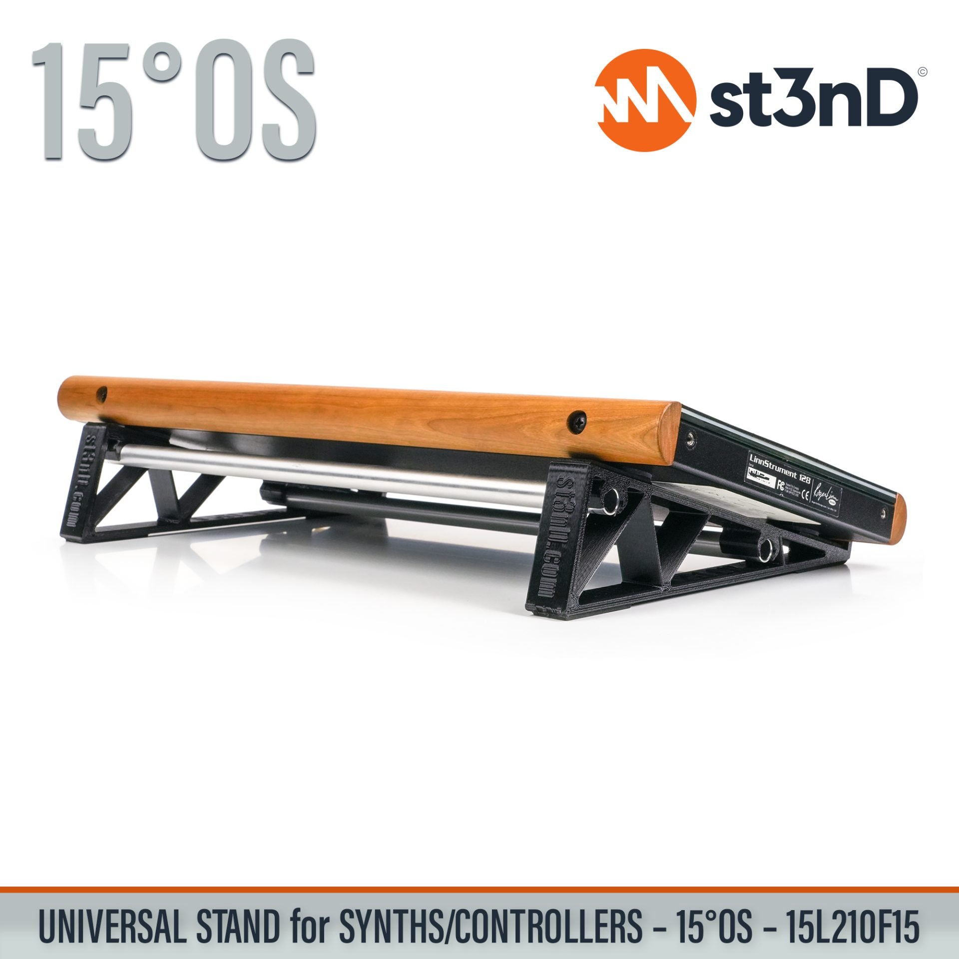 controller home studio instrument accessory portable raised st3nD stable stand strong studio accessory sturdy synth synth accessory tilted Roger Linn Design LinnStrument 128 Roger Linn Design LinnStrument 128 SYNTHS CONTROLLERS AUDIO DEVICES synth desktop stand