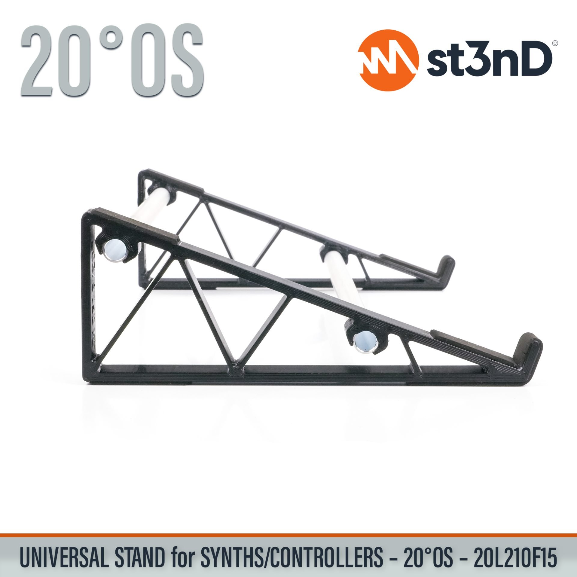 AUDIO DEVICES controller CONTROLLERS home studio instrument accessory LINNSTRUMENT 128 portable raised ROGER LINN DESIGN ROGER LINN DESIGN LINNSTRUMENT 128 st3nD stable stand strong studio accessory sturdy synth synth accessory synth desktop stand SYNTHS tilted