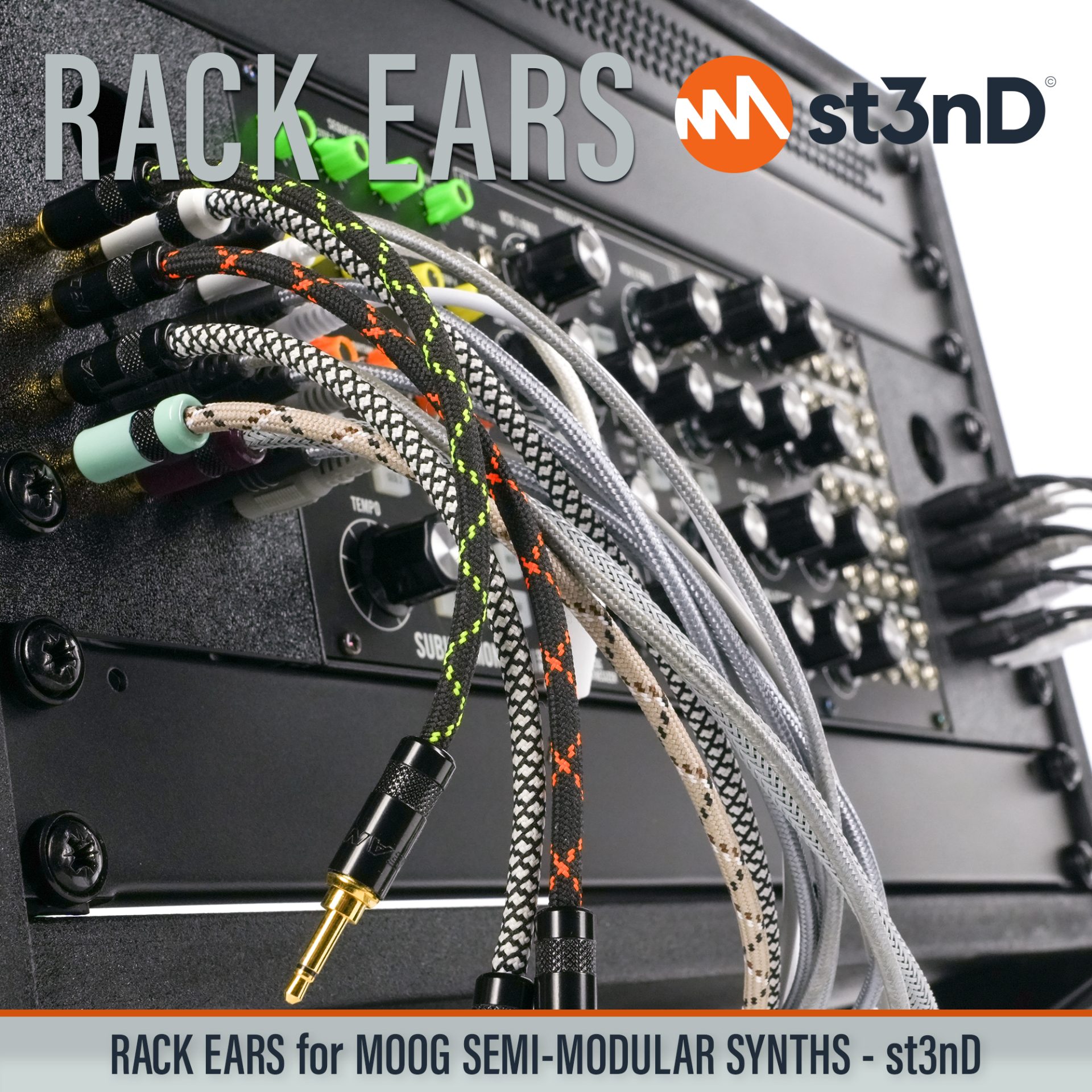 3D printed rack ears controller custom fit rack brackets custom rack ears portable RACK EARS rack mount brackets st3nD stable strong studio accessory studio gear accessories studio rack mount ears sturdy synth rack ears Moog Mother-32 Moog DFAM Moog Subharmonicon Moog Spectravox Moog Labyrinth Moog Eurorack Case 60HP Moog synths Moog 60HP