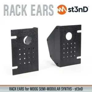 3D printed rack ears controller custom fit rack brackets custom rack ears portable RACK EARS rack mount brackets st3nD stable strong studio accessory studio gear accessories studio rack mount ears sturdy synth rack ears Moog Mother-32 Moog DFAM Moog Subharmonicon Moog Spectravox Moog Labyrinth Moog Eurorack Case 60HP Moog synths Moog 60HP