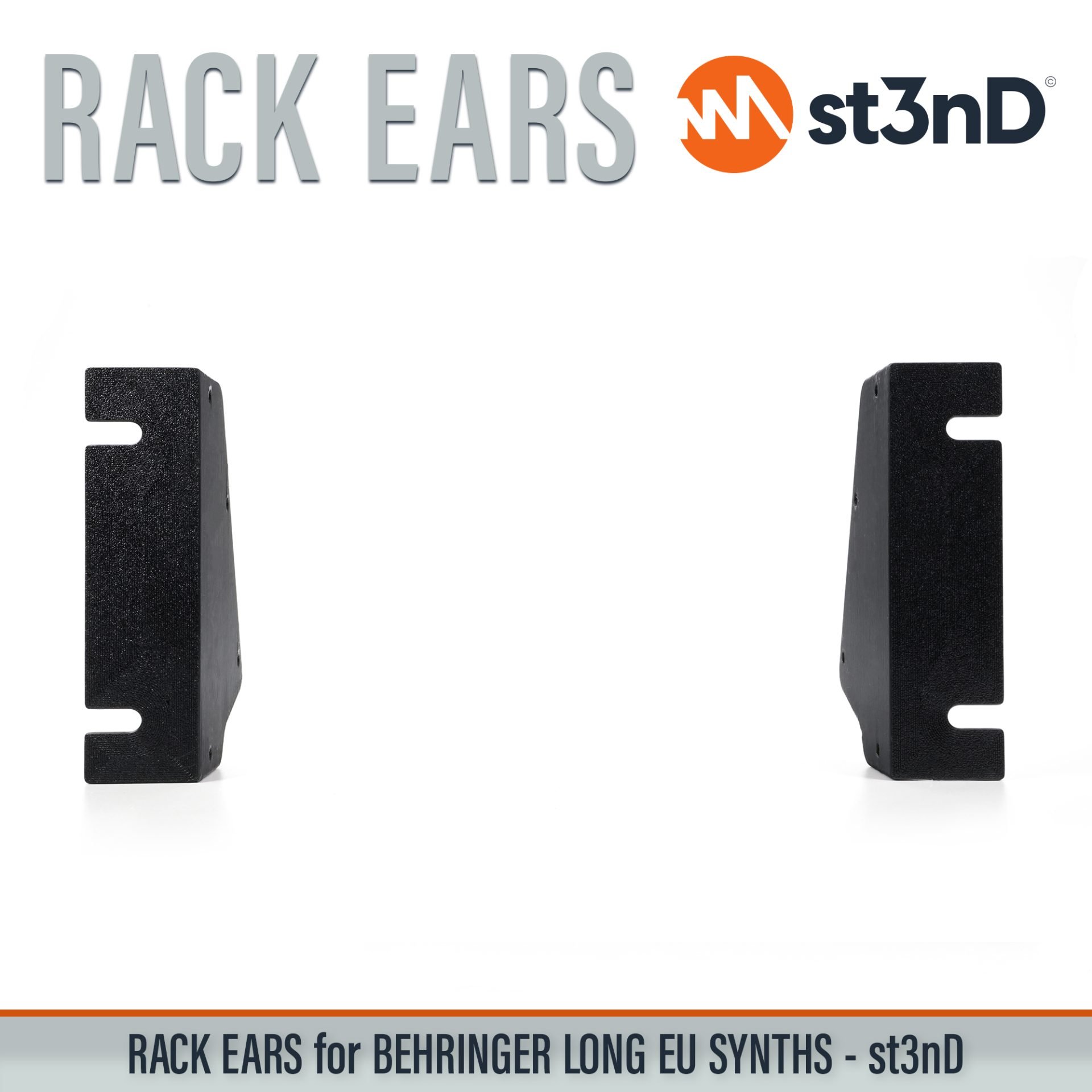 3D printed rack ears Behringer Rack Ears controller custom fit rack brackets custom rack ears portable RACK EARS rack mount brackets st3nD stable strong studio accessory studio gear accessories studio rack mount ears sturdy synth rack ears Behringer Neutron Behringer Pro-1 Behringer K-2 Behringer Proton Behringer Toro Behringer Syncussion SY-1 Behringer Model 15 Behringer Pro 800 Behringer Kobol Expander Behringer 2-XM