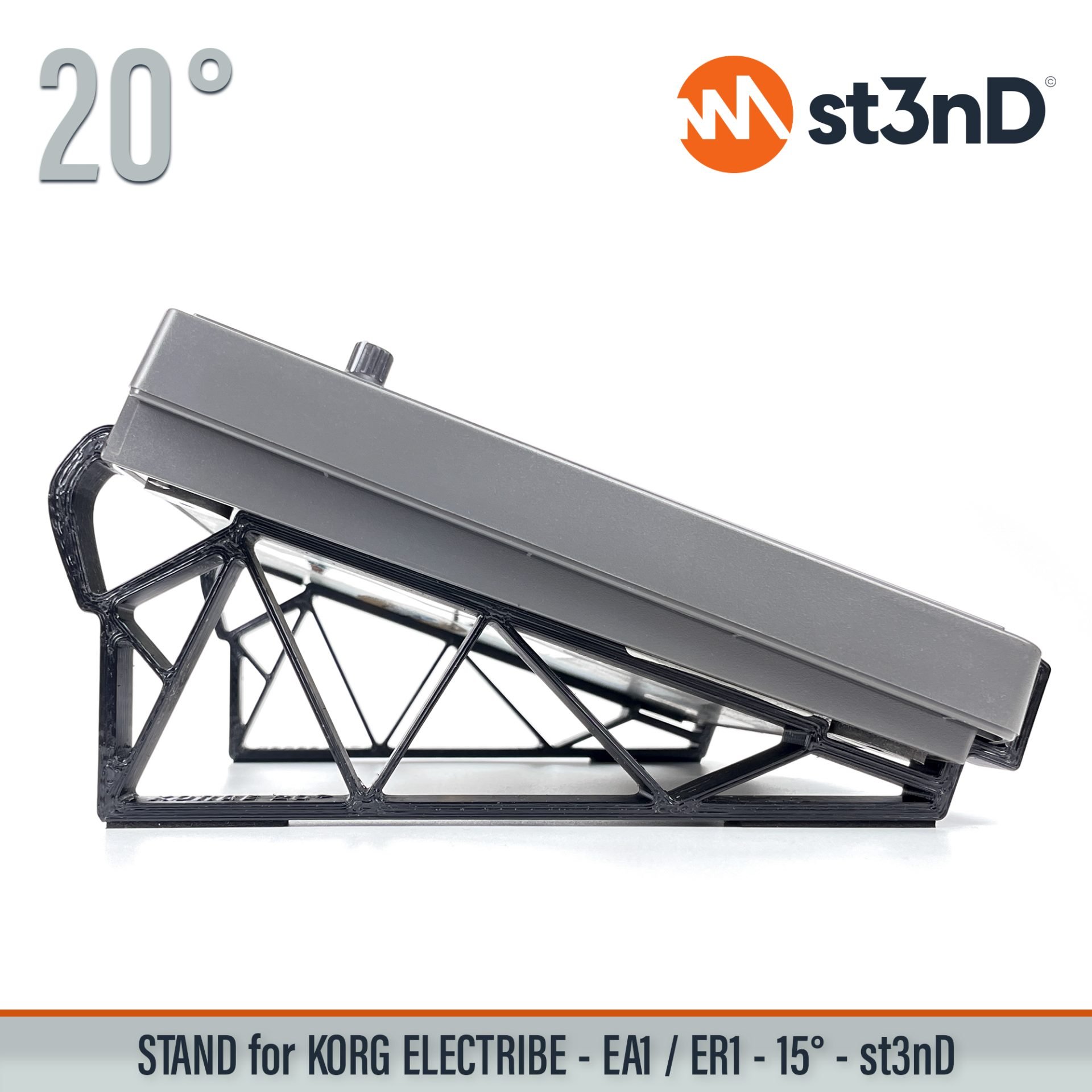 desktop synth electribe series korg korg electribe portable st3nD stable stand strong studio hardware sturdy tilted ea1 er1 electribe ea1 electribe er1