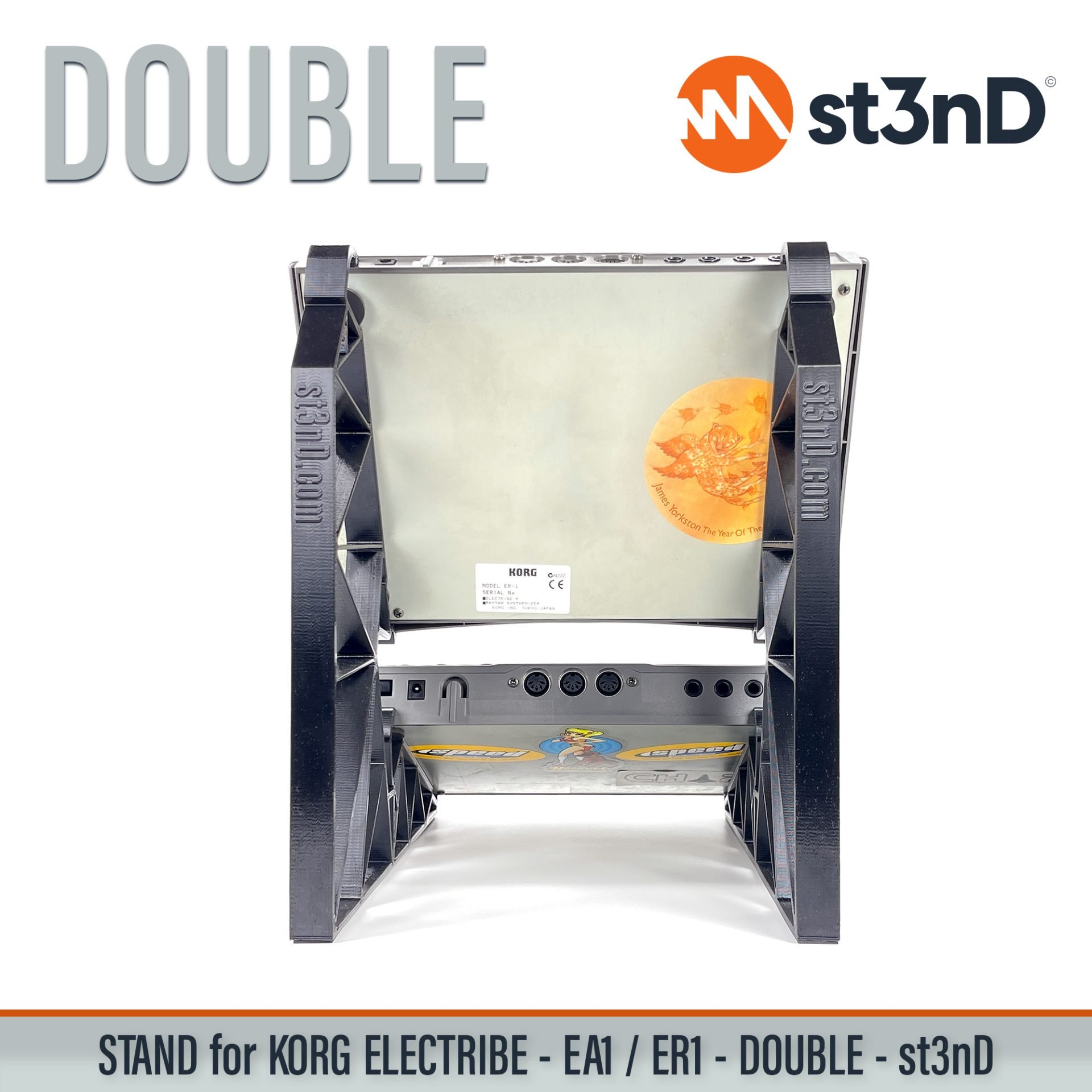 synth stand electribe series korg korg electribe portable st3nD stable double stand strong studio hardware sturdy tilted ea1 er1 electribe ea1 electribe er1