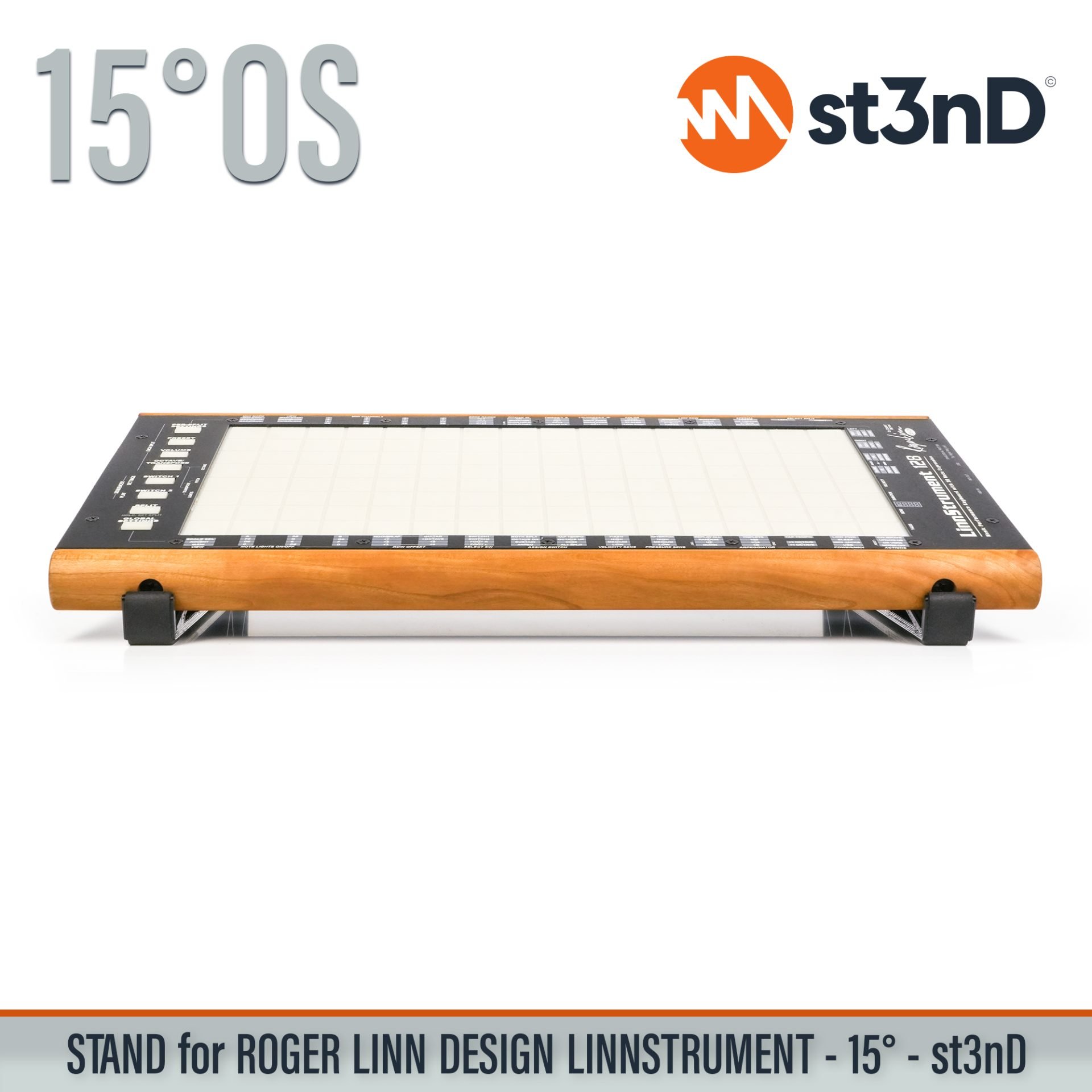 controller home studio instrument accessory LINNSTRUMENT LINNSTRUMENT 128 midi controller portable ROGER LINN DESIGN ROGER LINN DESIGN LINNSTRUMENT ROGER LINN DESIGN LINNSTRUMENT 128 st3nD stable stand strong studio accessory sturdy synth synth accessory tilted