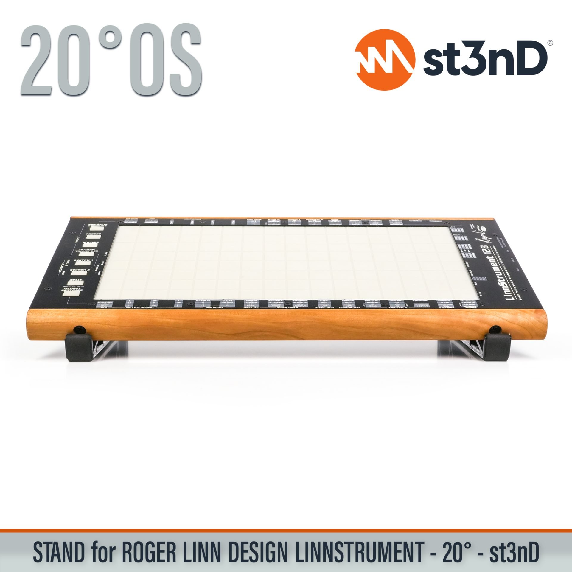 controller home studio instrument accessory LINNSTRUMENT LINNSTRUMENT 128 midi controller portable ROGER LINN DESIGN ROGER LINN DESIGN LINNSTRUMENT ROGER LINN DESIGN LINNSTRUMENT 128 st3nD stable stand strong studio accessory sturdy synth synth accessory tilted