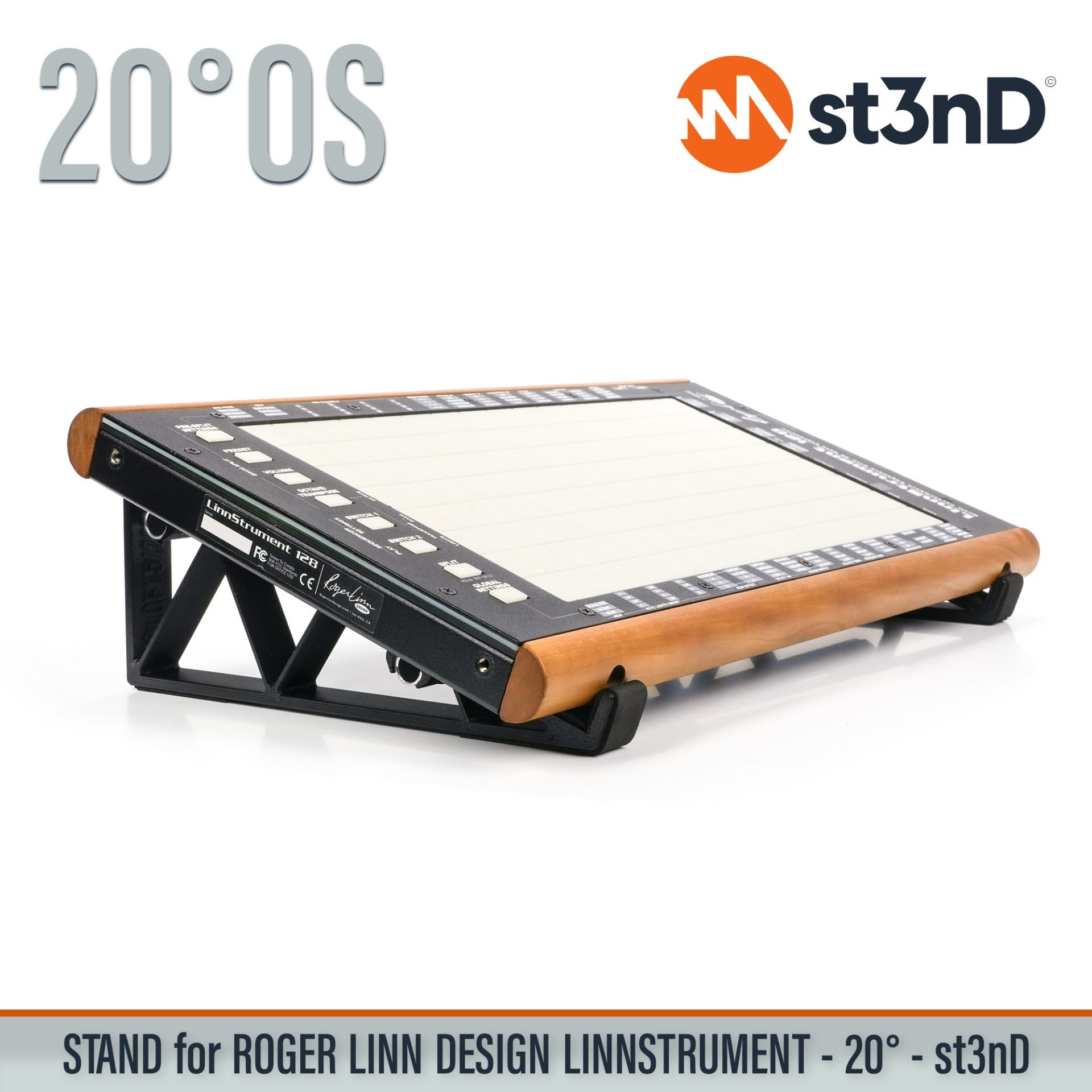 controller home studio instrument accessory LINNSTRUMENT LINNSTRUMENT 128 midi controller portable ROGER LINN DESIGN ROGER LINN DESIGN LINNSTRUMENT ROGER LINN DESIGN LINNSTRUMENT 128 st3nD stable stand strong studio accessory sturdy synth synth accessory tilted