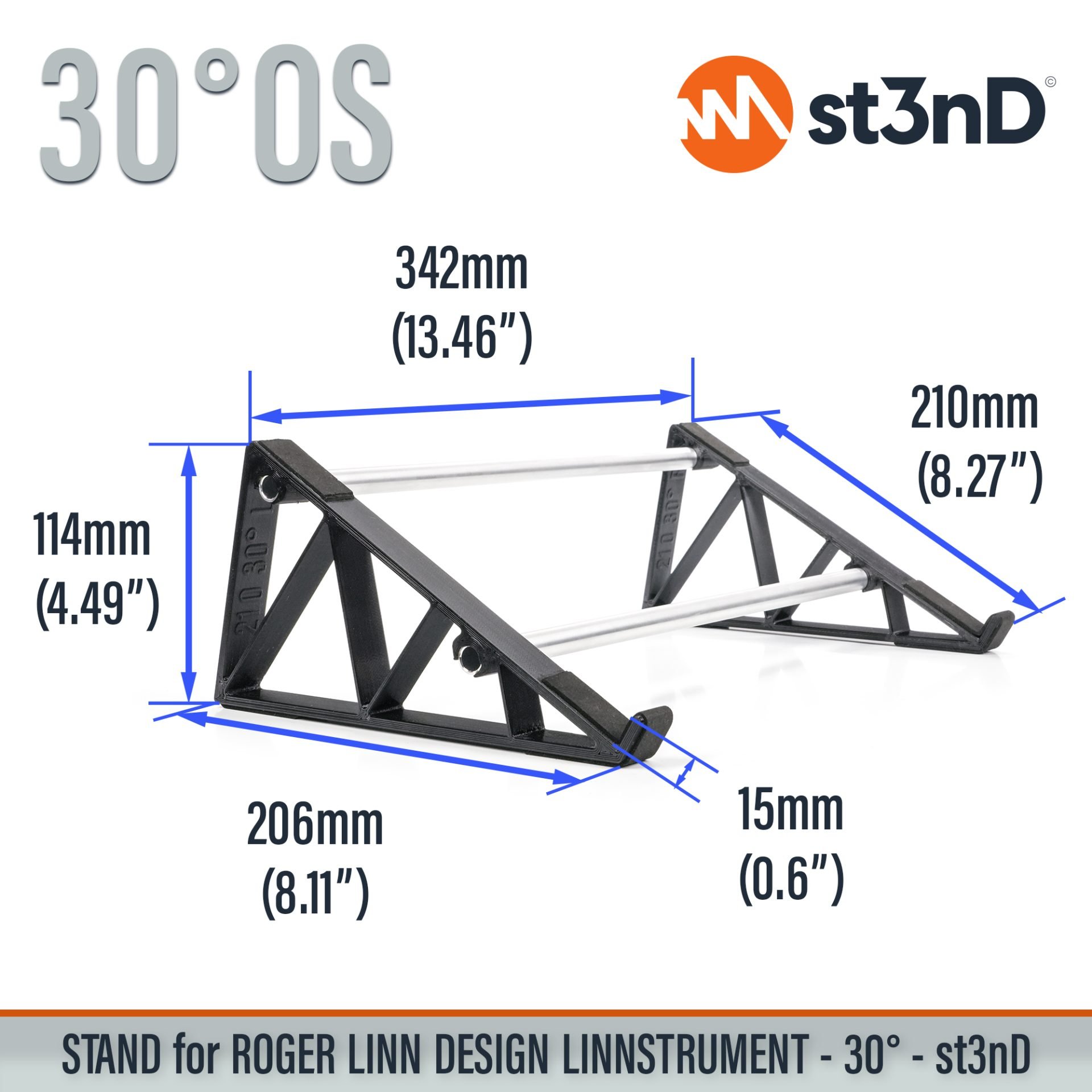 controller home studio instrument accessory portable st3nD stable stand strong studio accessory sturdy synth synth accessory tilted ROGER LINN DESIGN LINNSTRUMENT 128 ROGER LINN DESIGN LINNSTRUMENT ROGER LINN DESIGN LINNSTRUMENT 128 LINNSTRUMENT