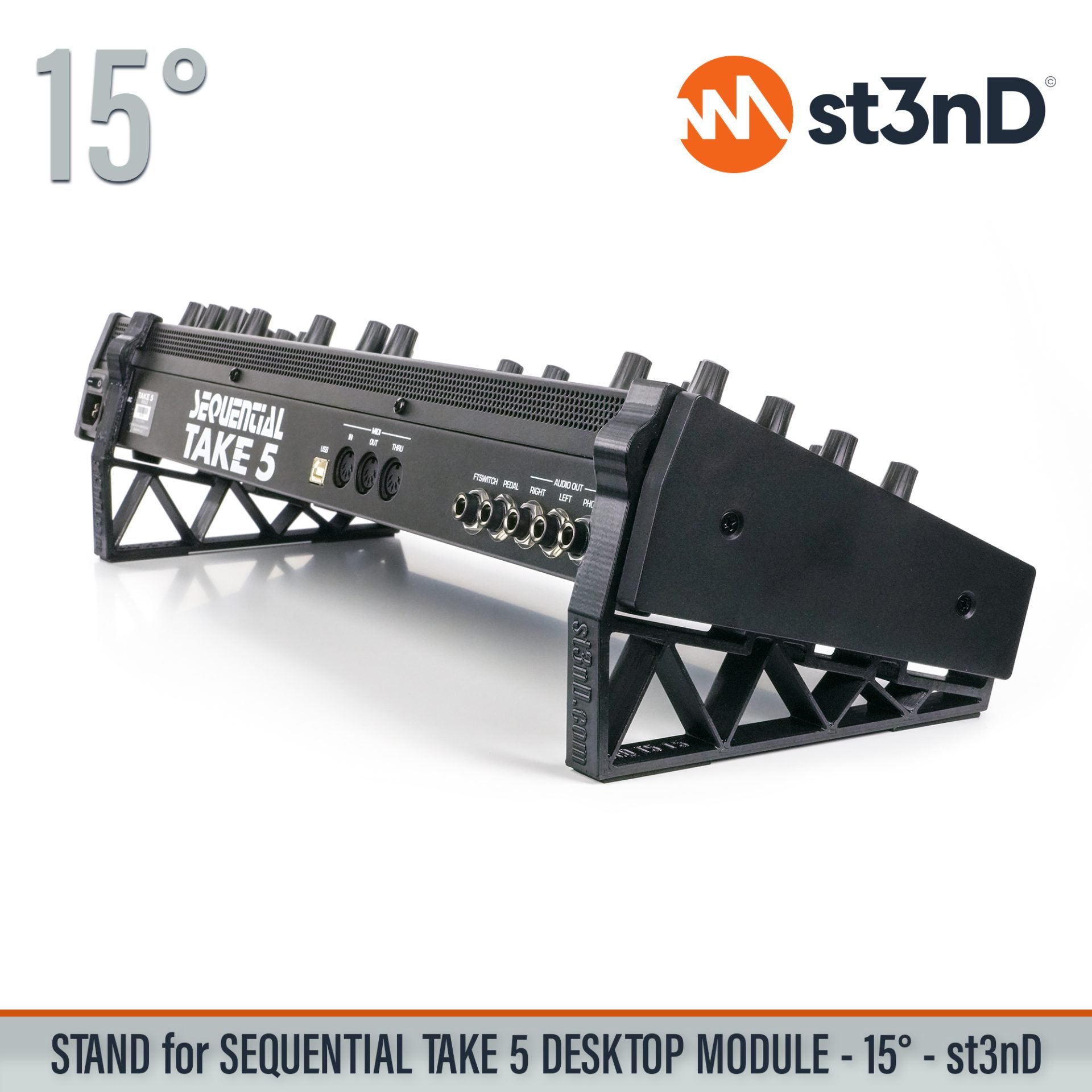 DAVE SMITH INSTRUMENTS desktop synth home studio music portable st3nD stable stand strong sturdy tilted SEQUENTIAL TAKE 5 DESKTOP MODULE SEQUENTIAL TAKE 5 DESKTOP MODULE