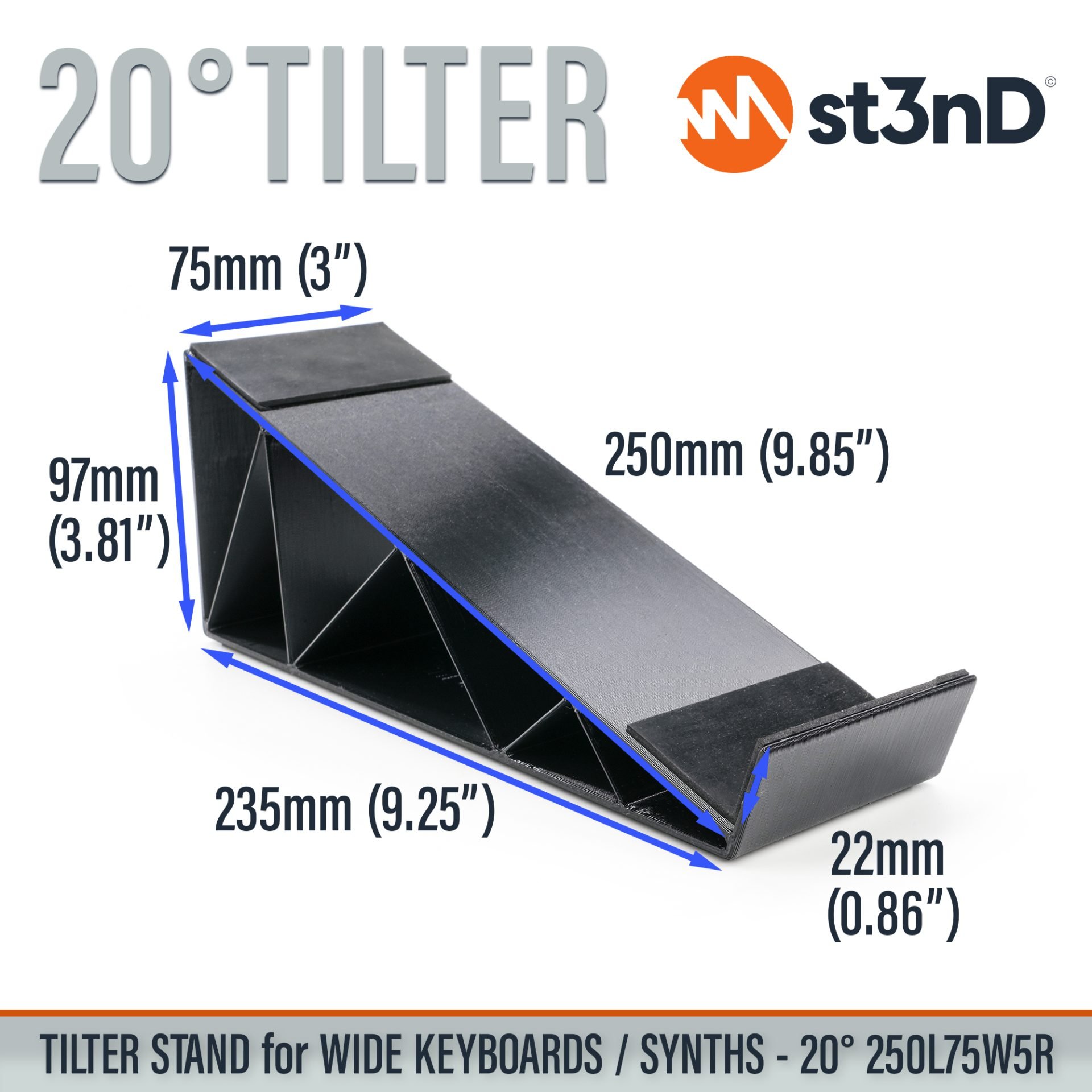 controller keyboard music production portable producer producer device st3nD stand studio accessory synth synth accessory tilted tilter wide keyboard wide stand stand set desktop stand